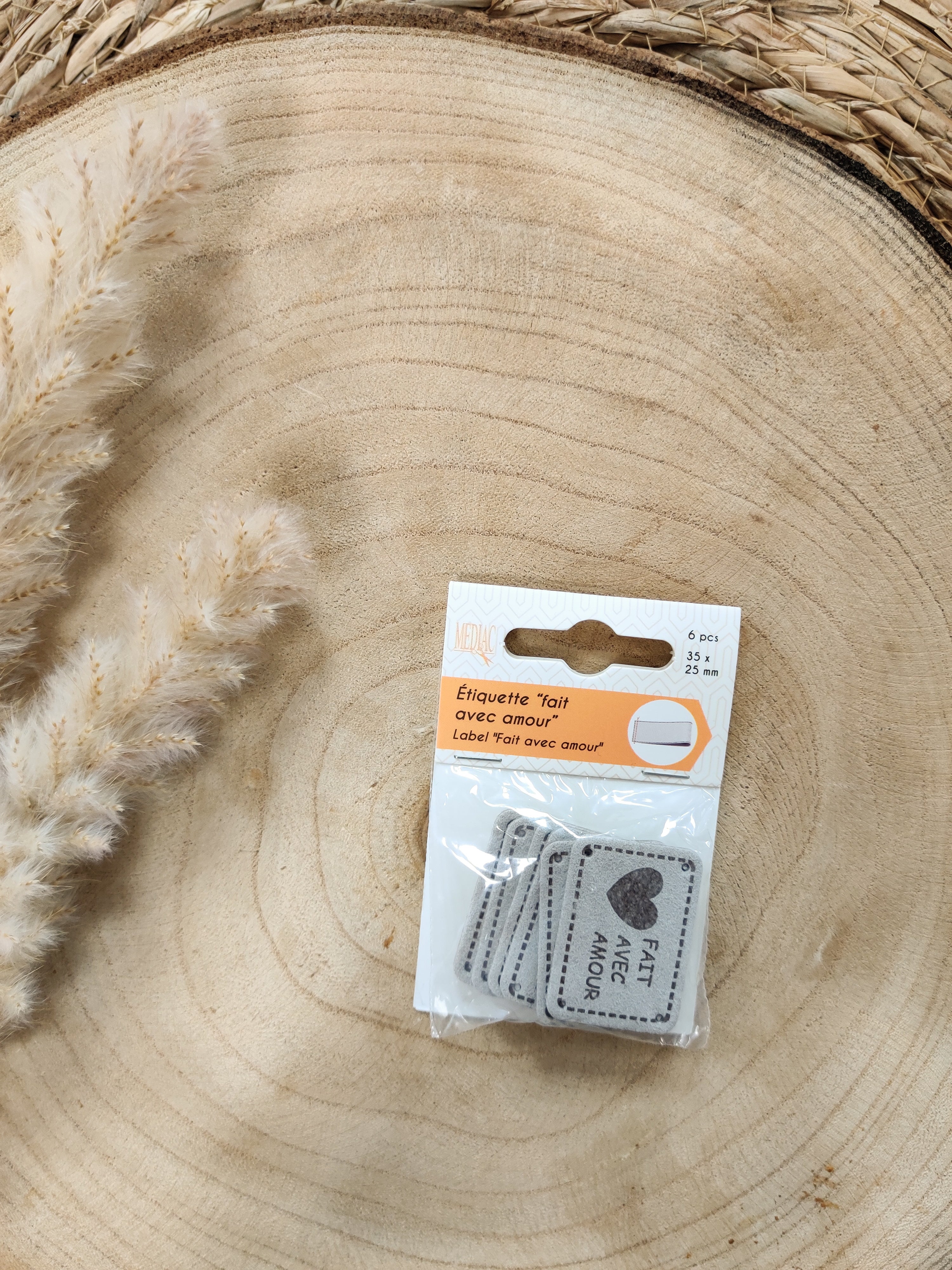 Etiquettes "Fait avec amour"