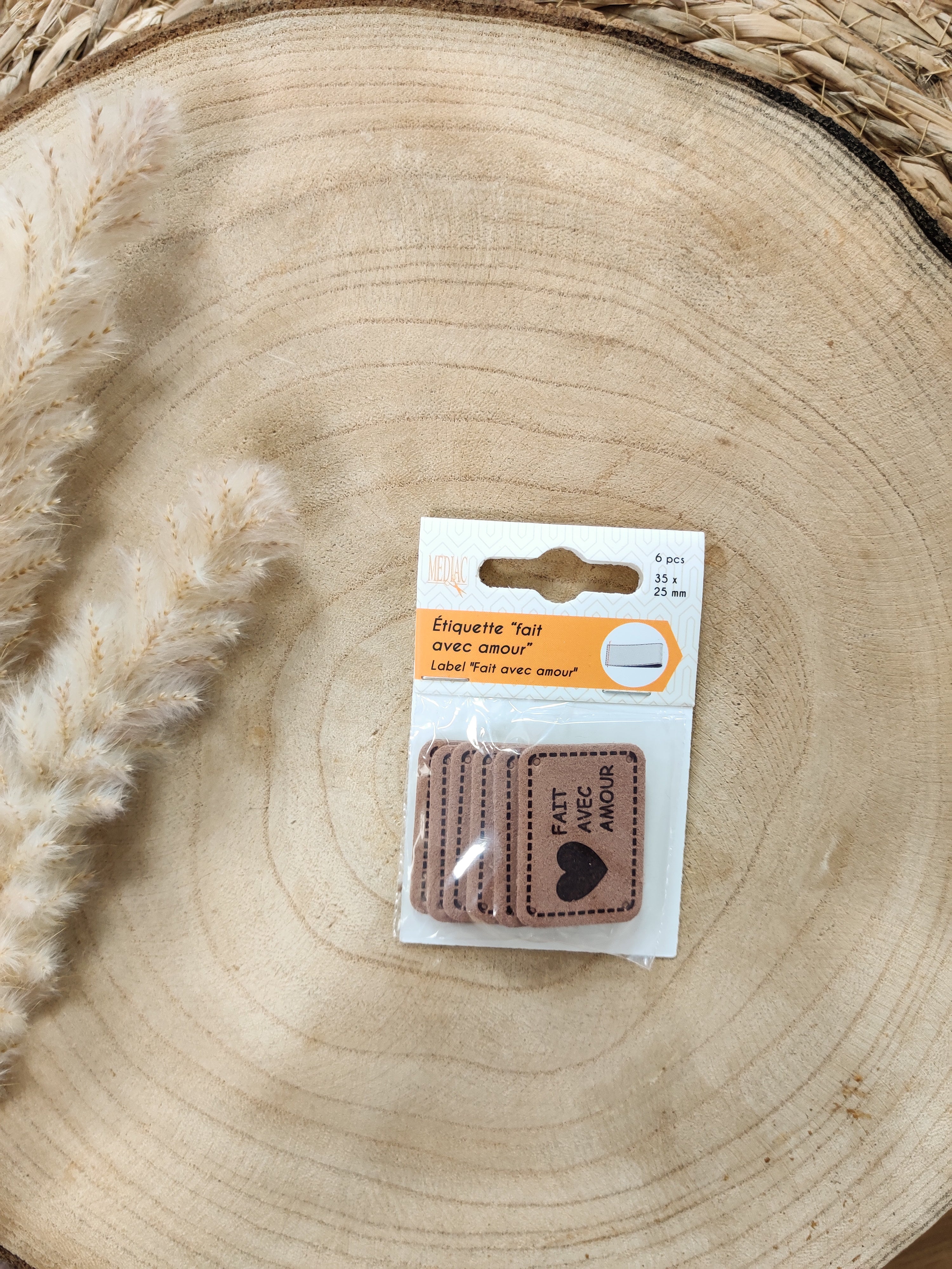 Etiquettes "Fait avec amour"