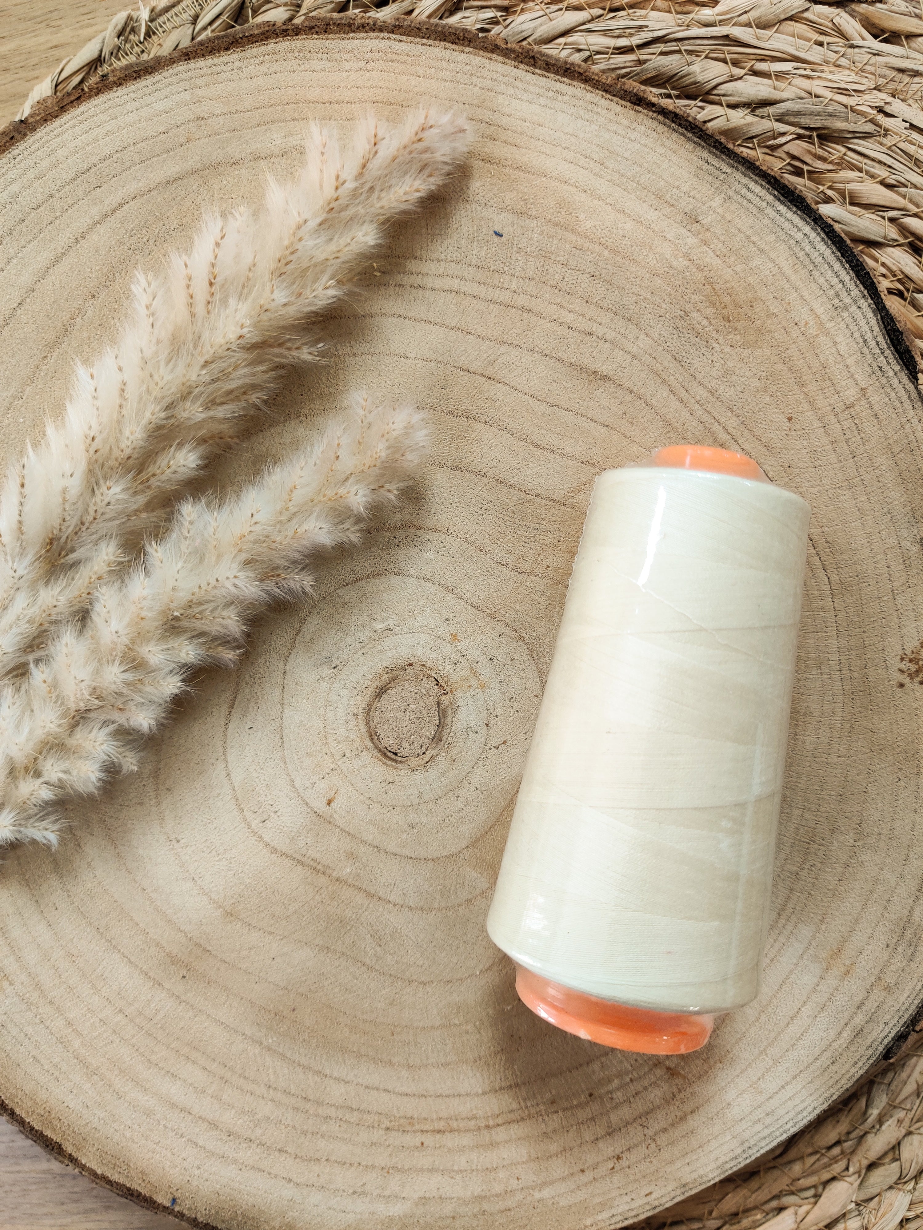 Fil cône 3000 m - Crème