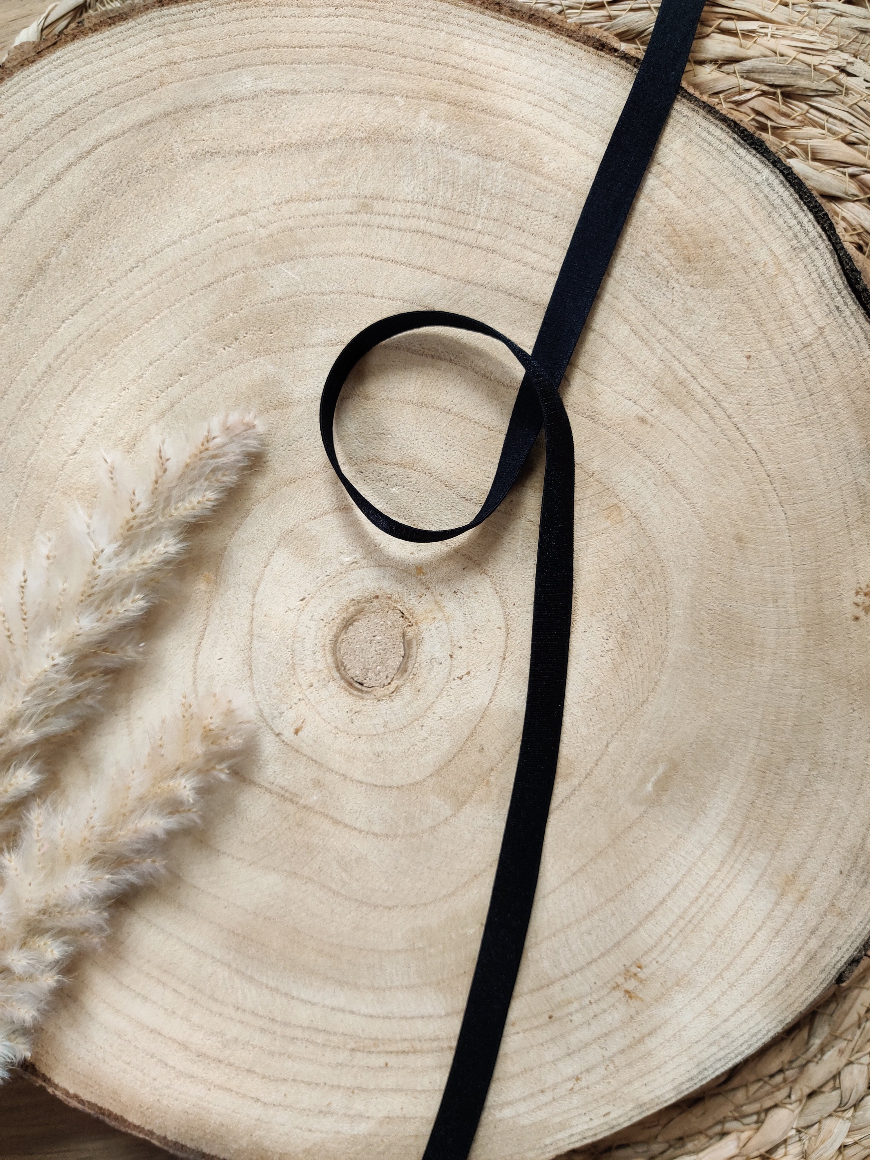 Elastique à bretelles pour soutien-gorge 10 mm - Noir