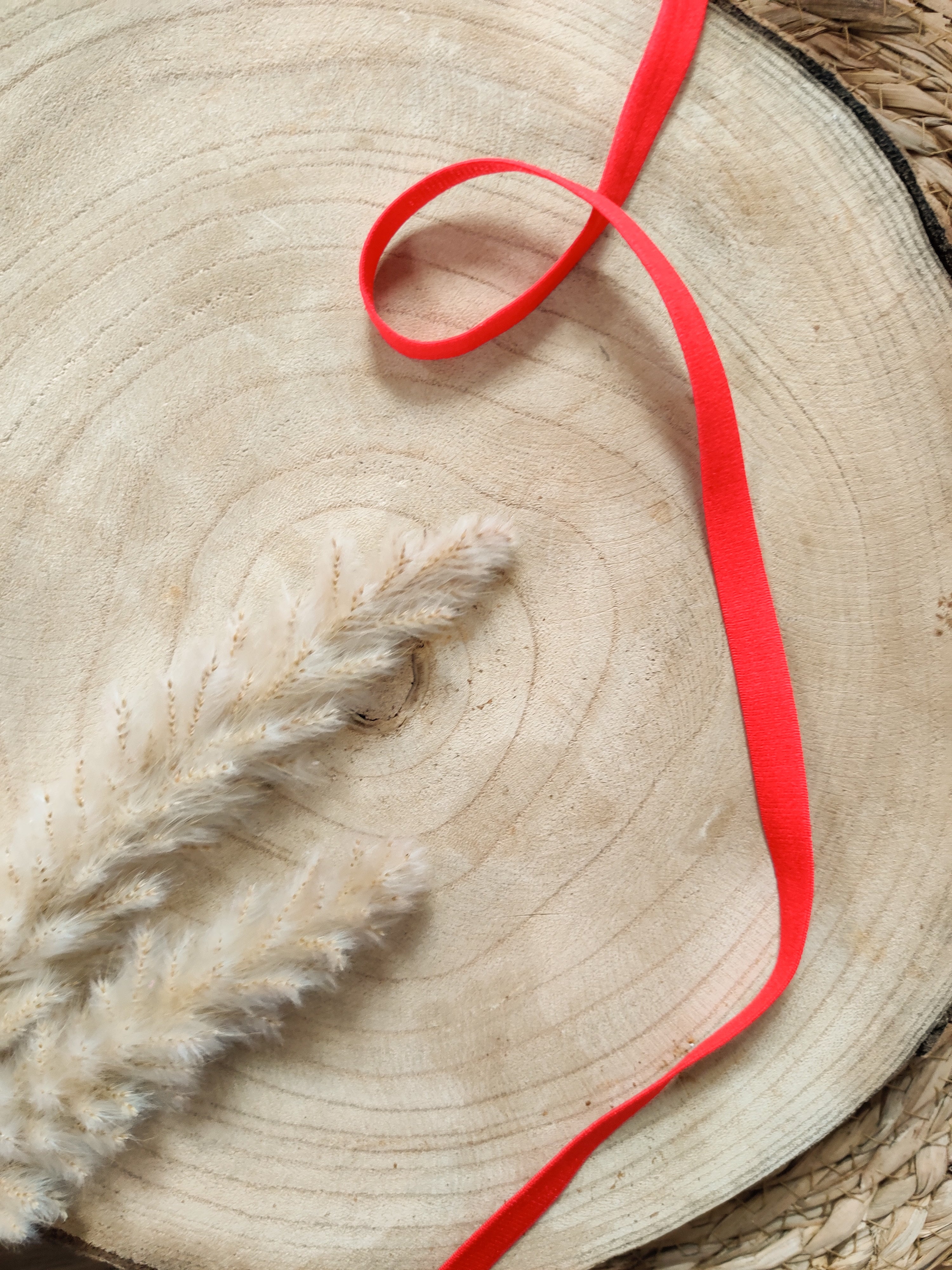 Elastique à bretelles pour soutien-gorge 10 mm - Rouge