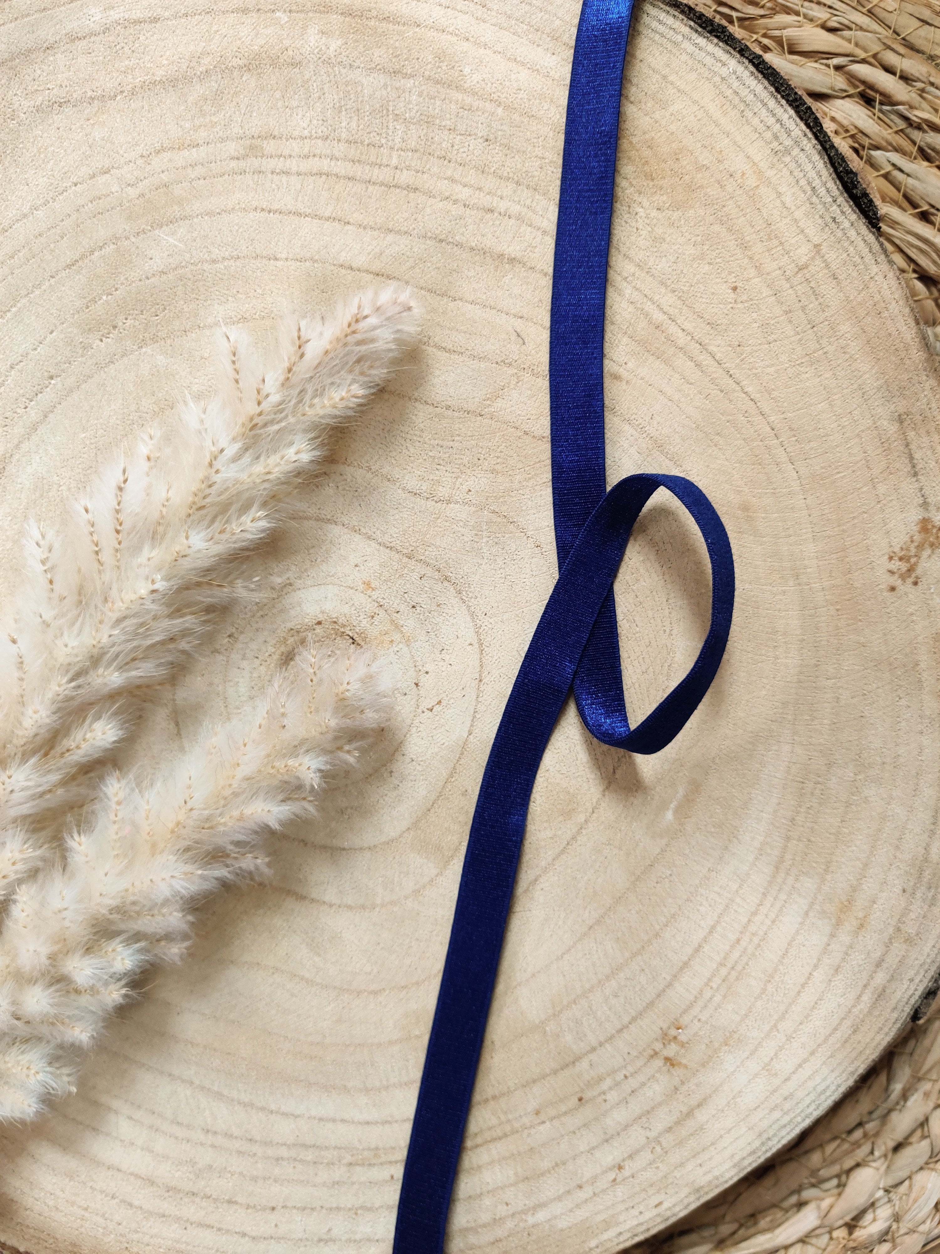 Elastique à bretelles pour soutien-gorge 10 mm - Bleu marine