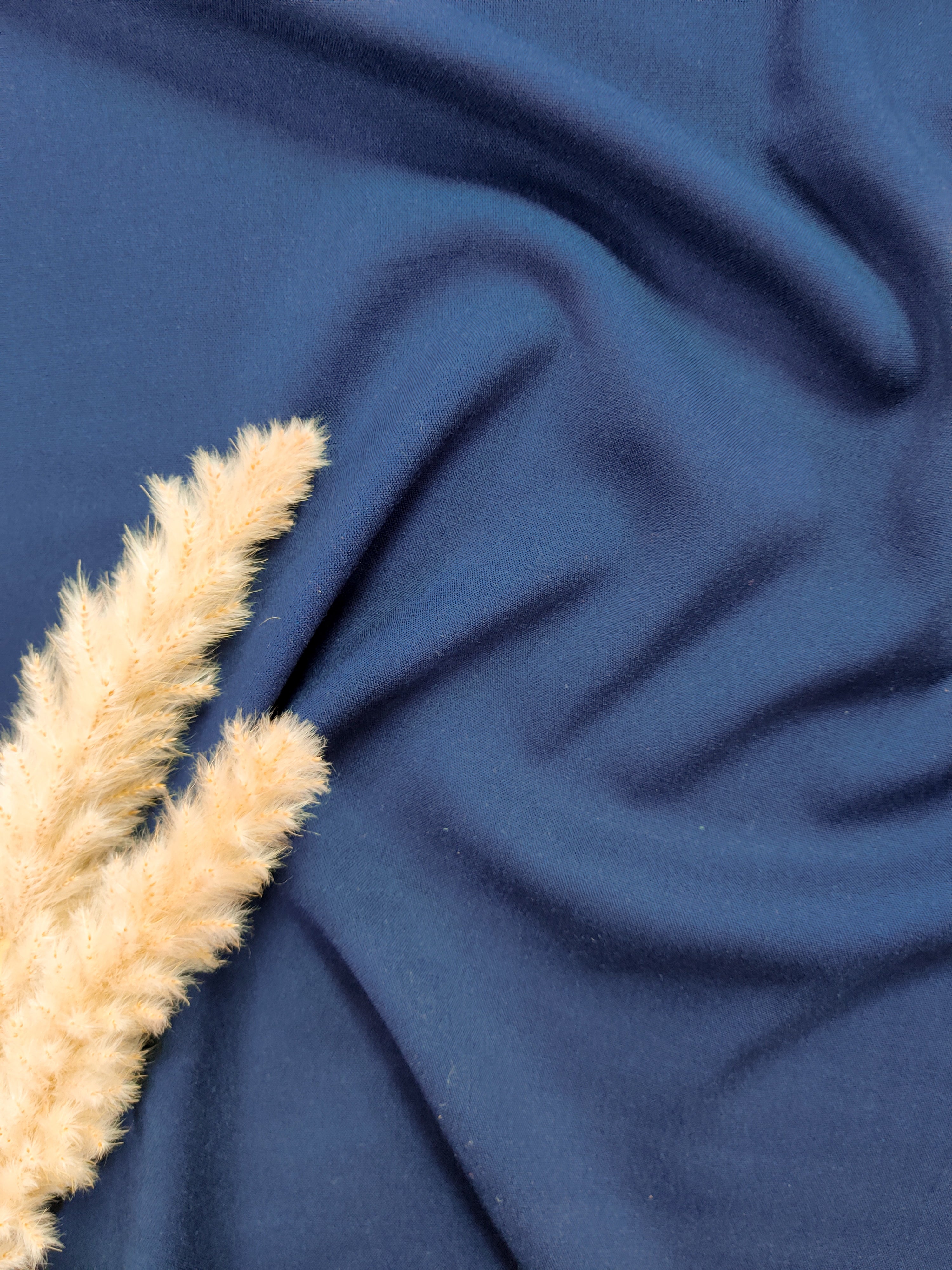 Popeline de viscose - Bleu marine