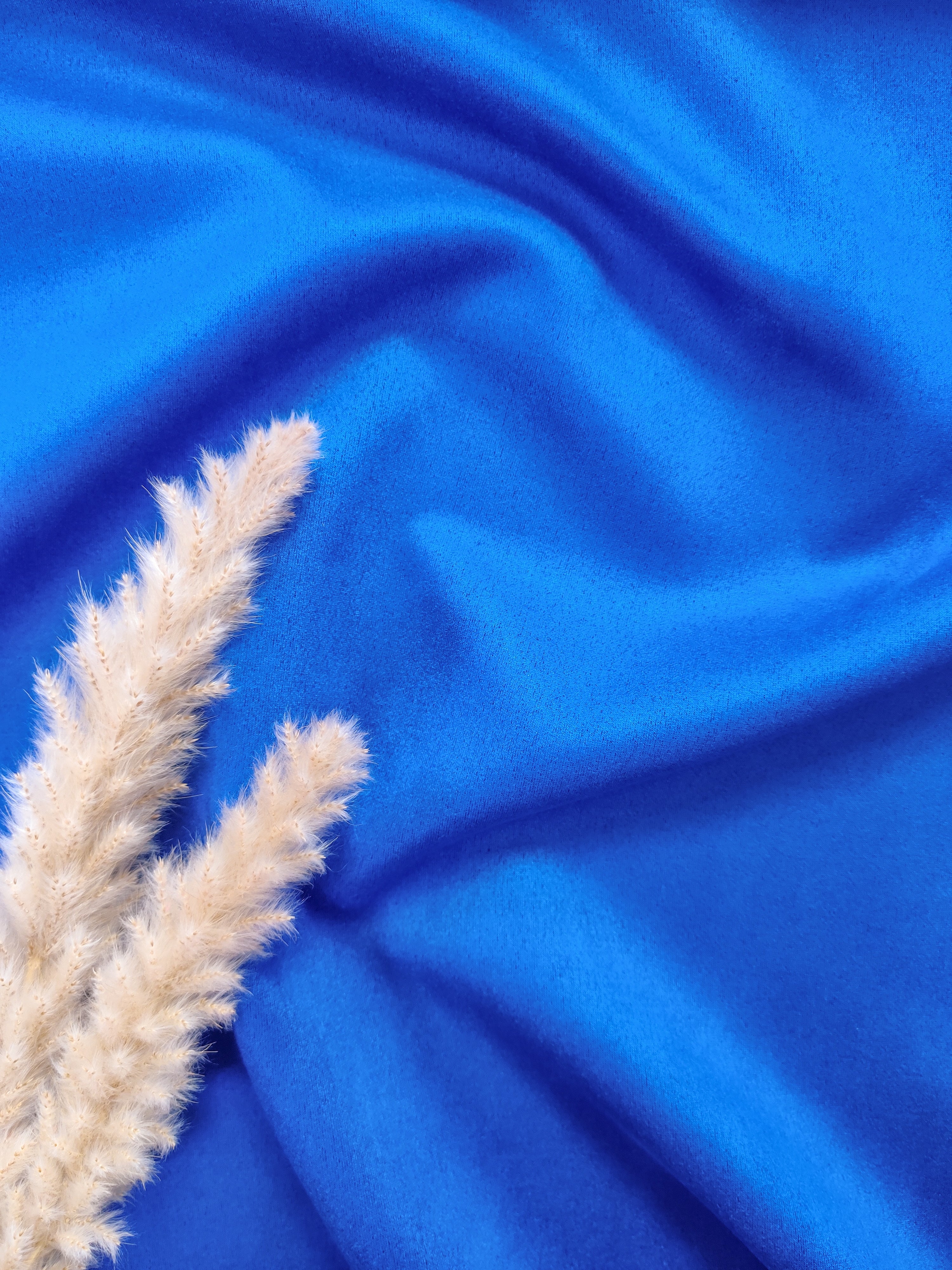 Suédine stretch - Bleu roi