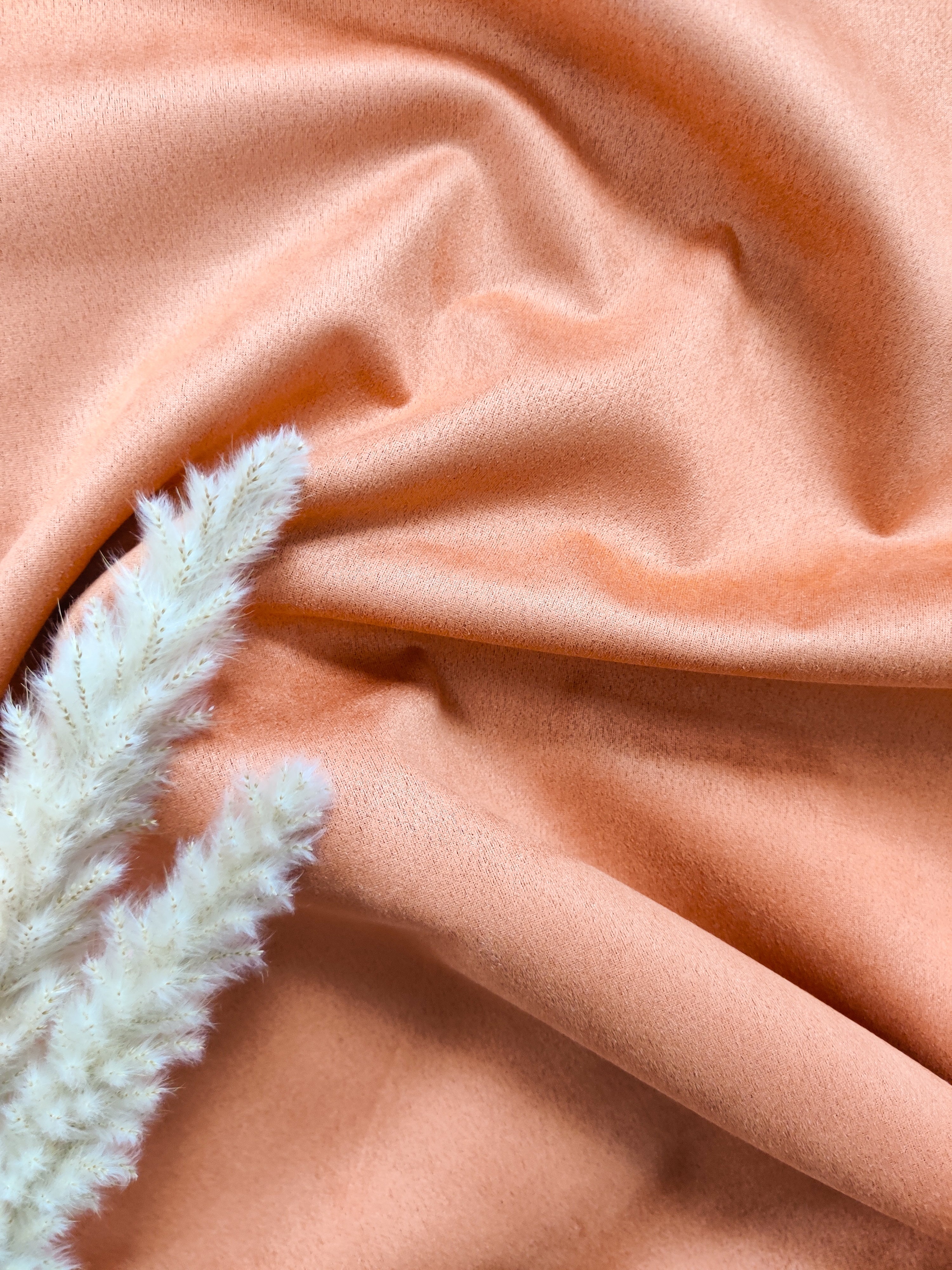 Suédine stretch - Abricot