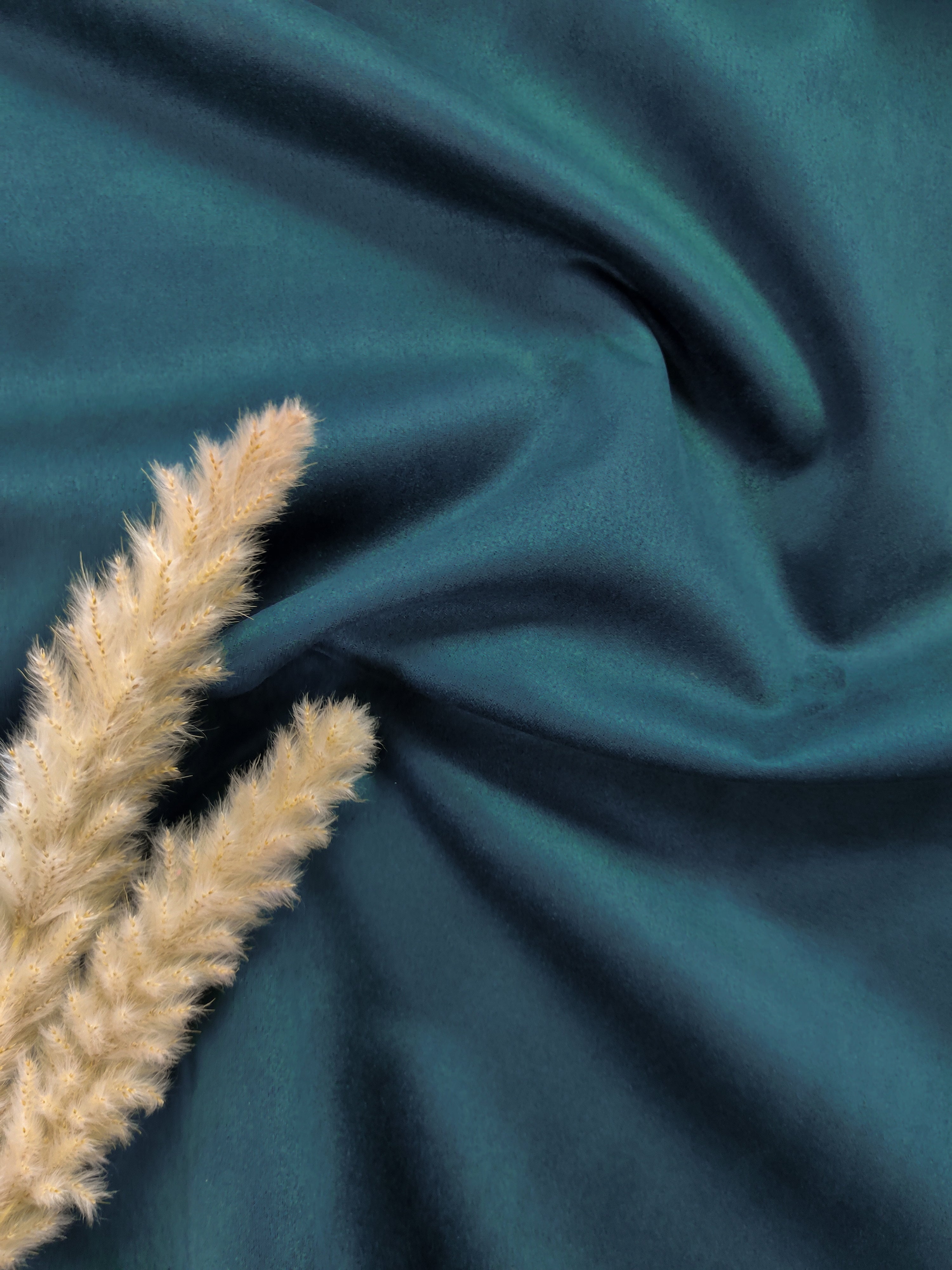 Suédine stretch - Bleu canard foncé