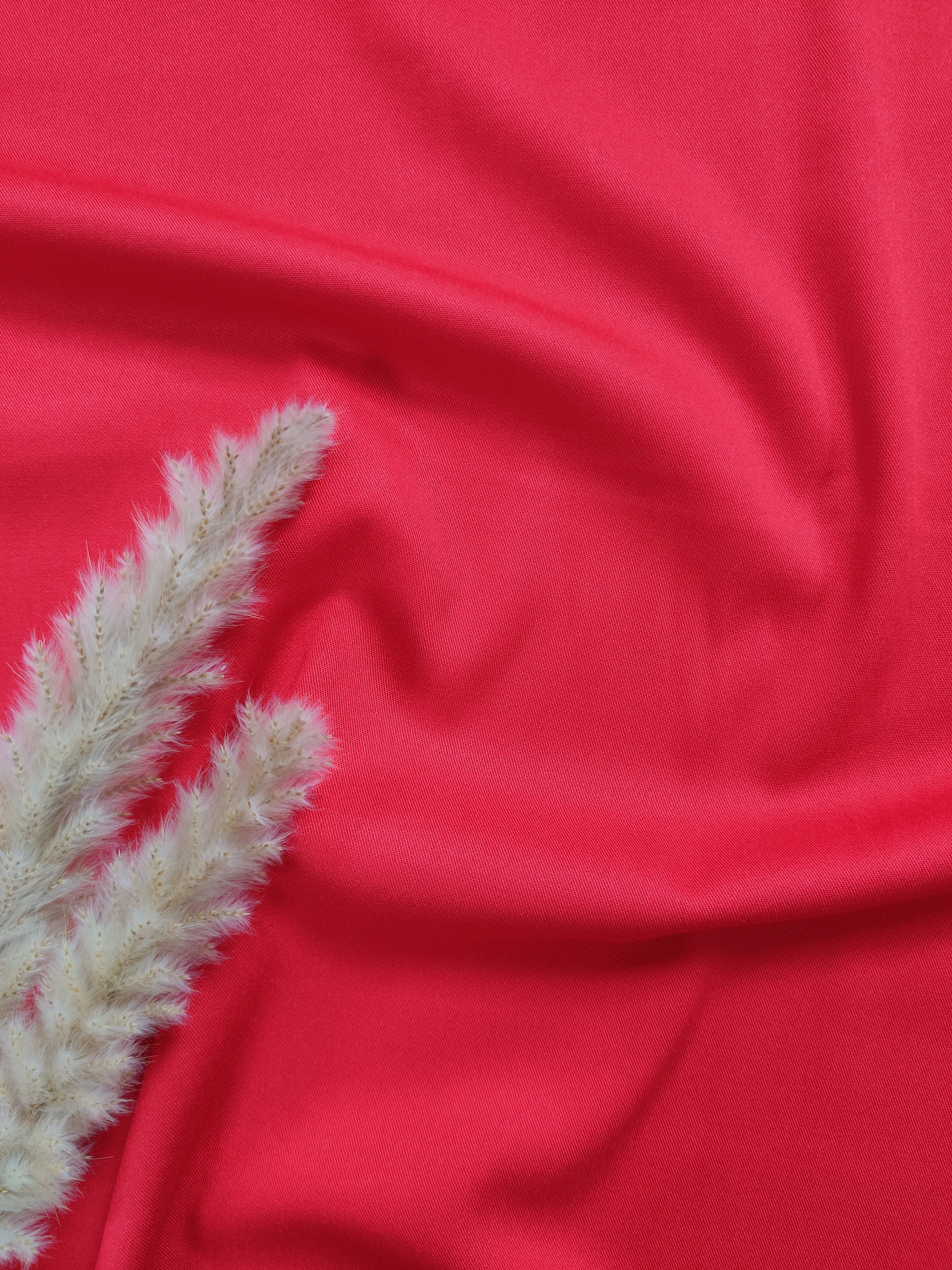 Twill de viscose - Rouge profond