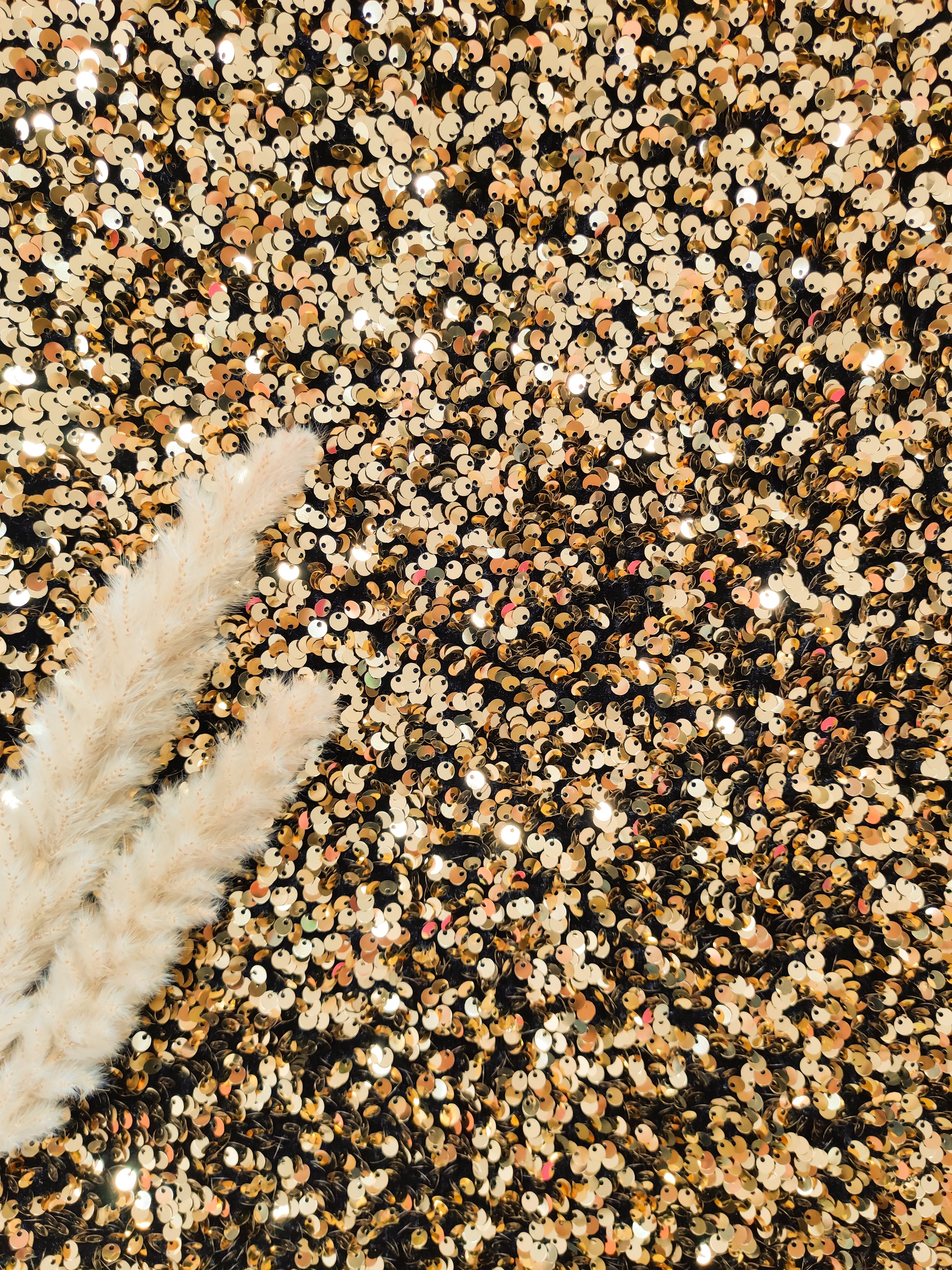 Sequins stretch - Doré