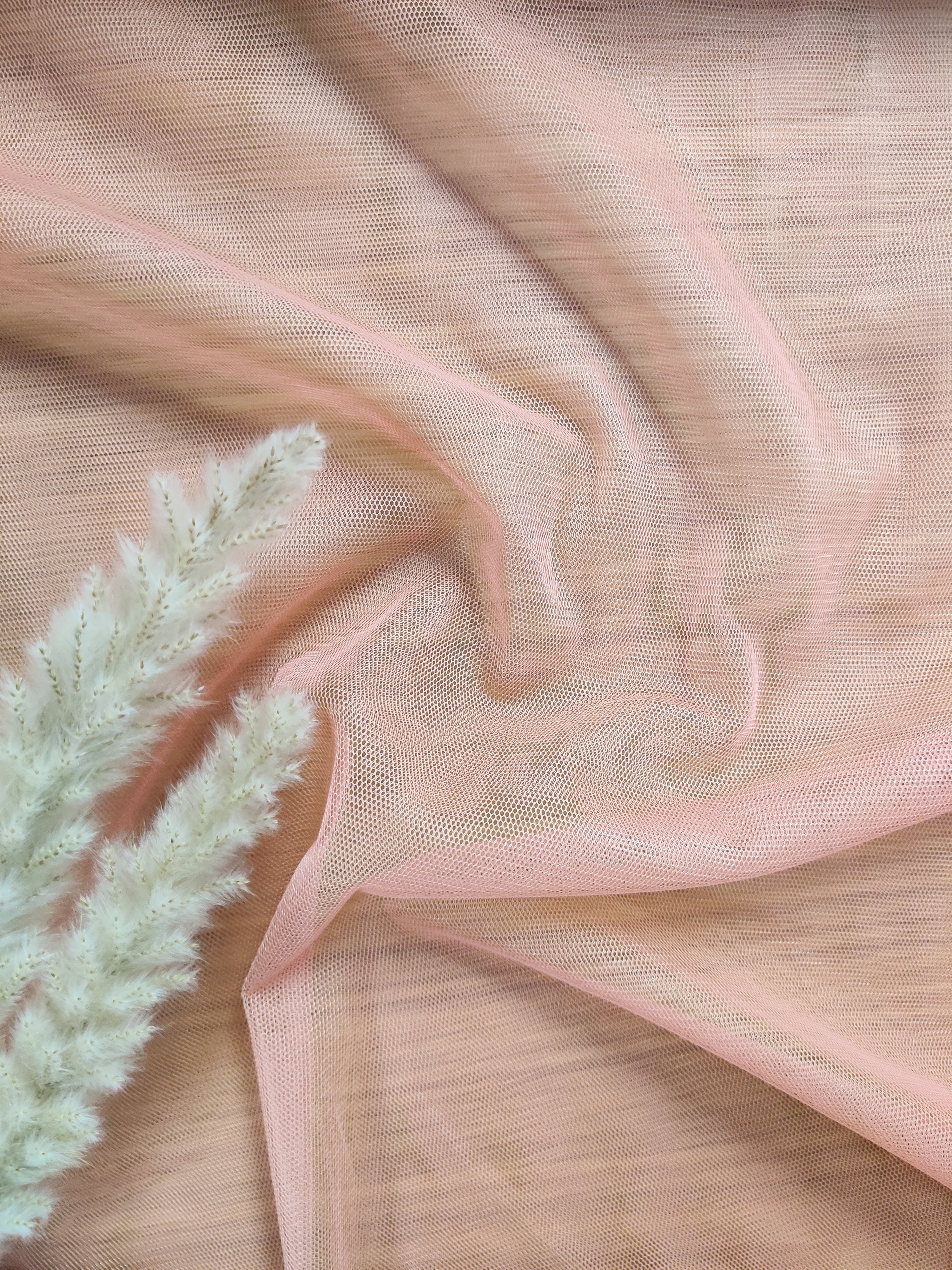 Tulle souple - Rose pêche