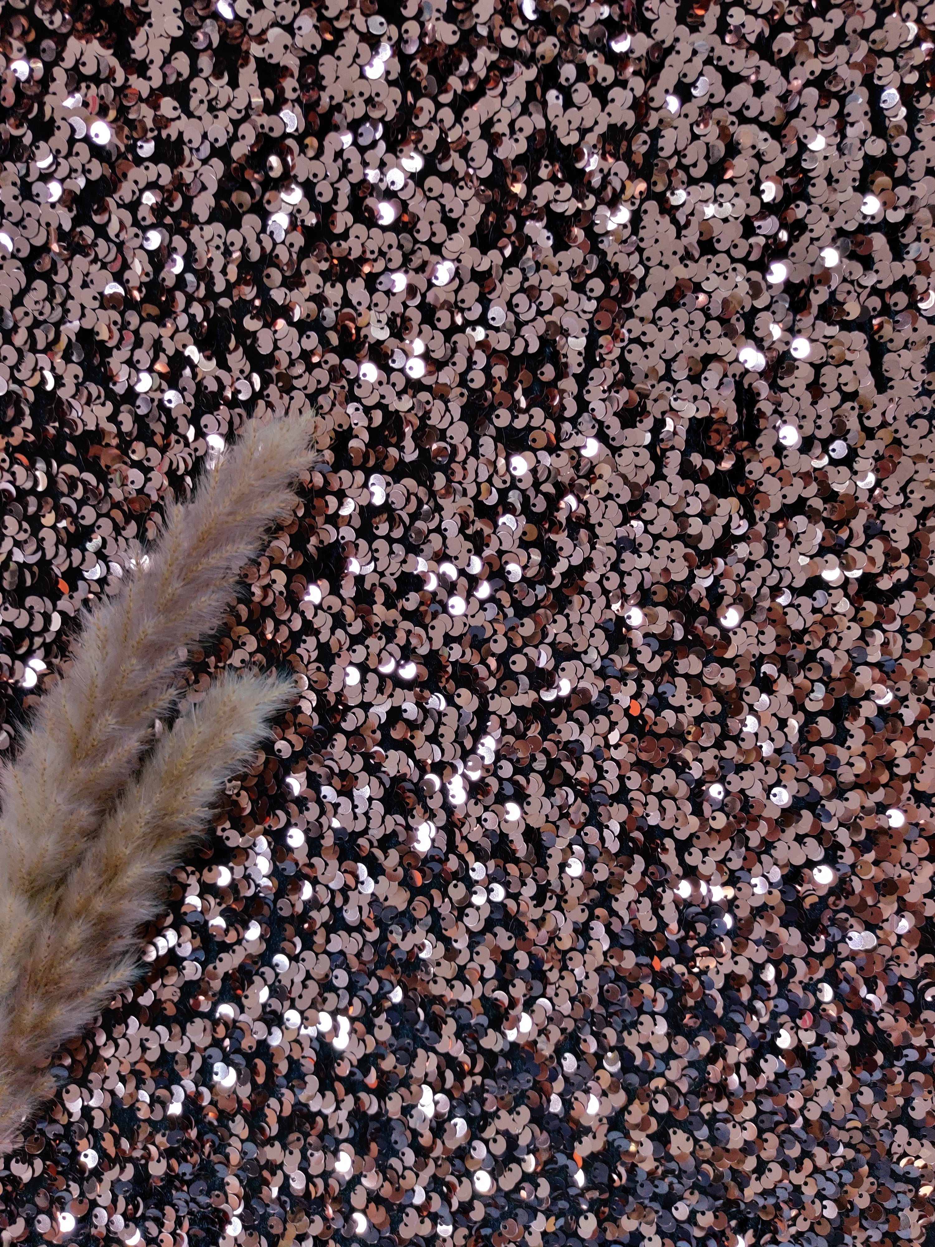 Sequins stretch - Rose gold