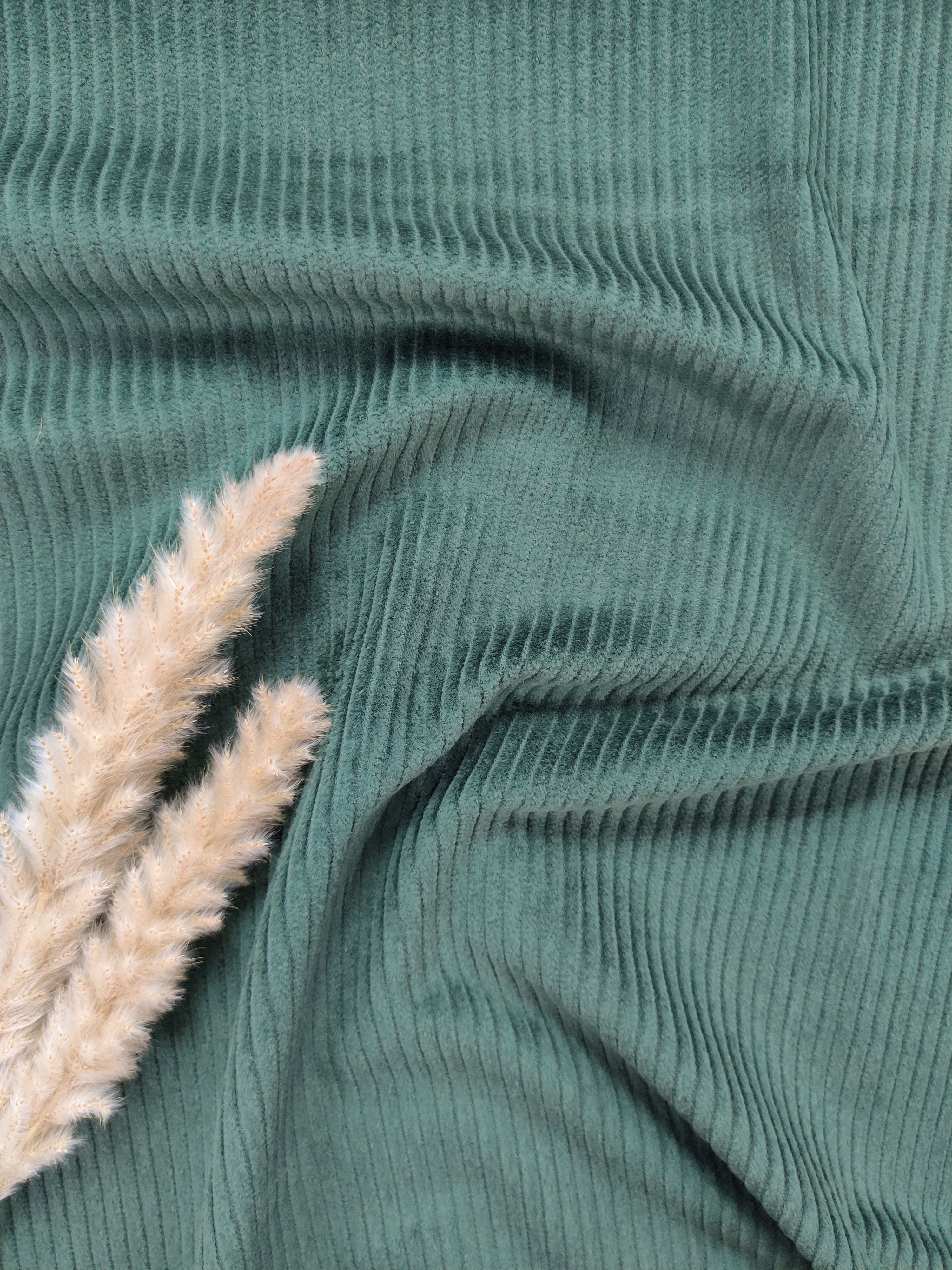 Velours côtelé lavé - Vert sapin