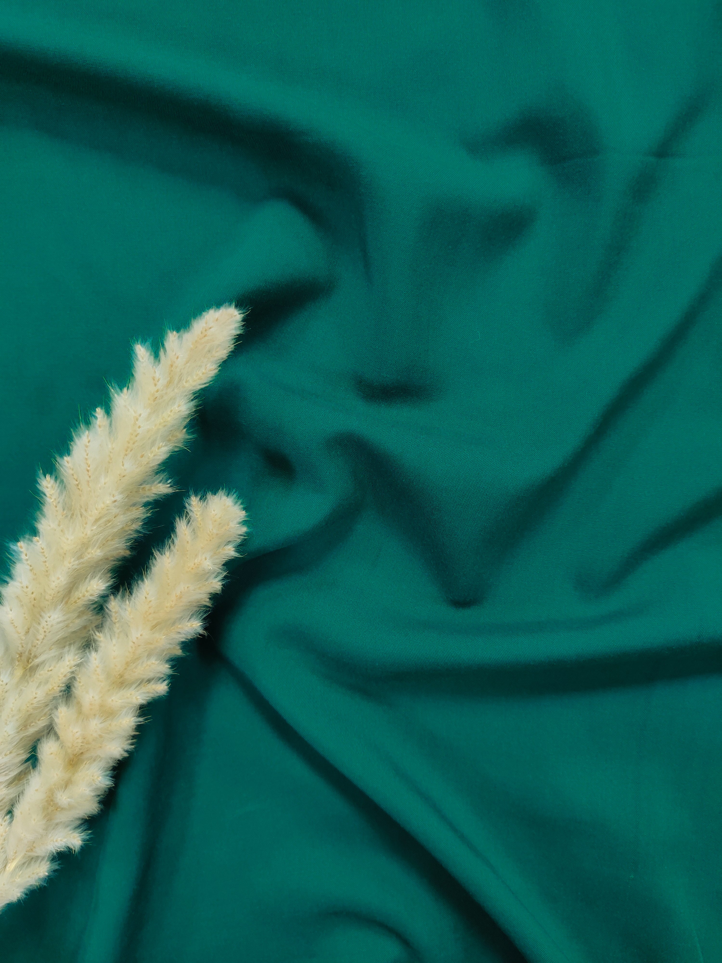 Popeline de viscose - Vert bouteille