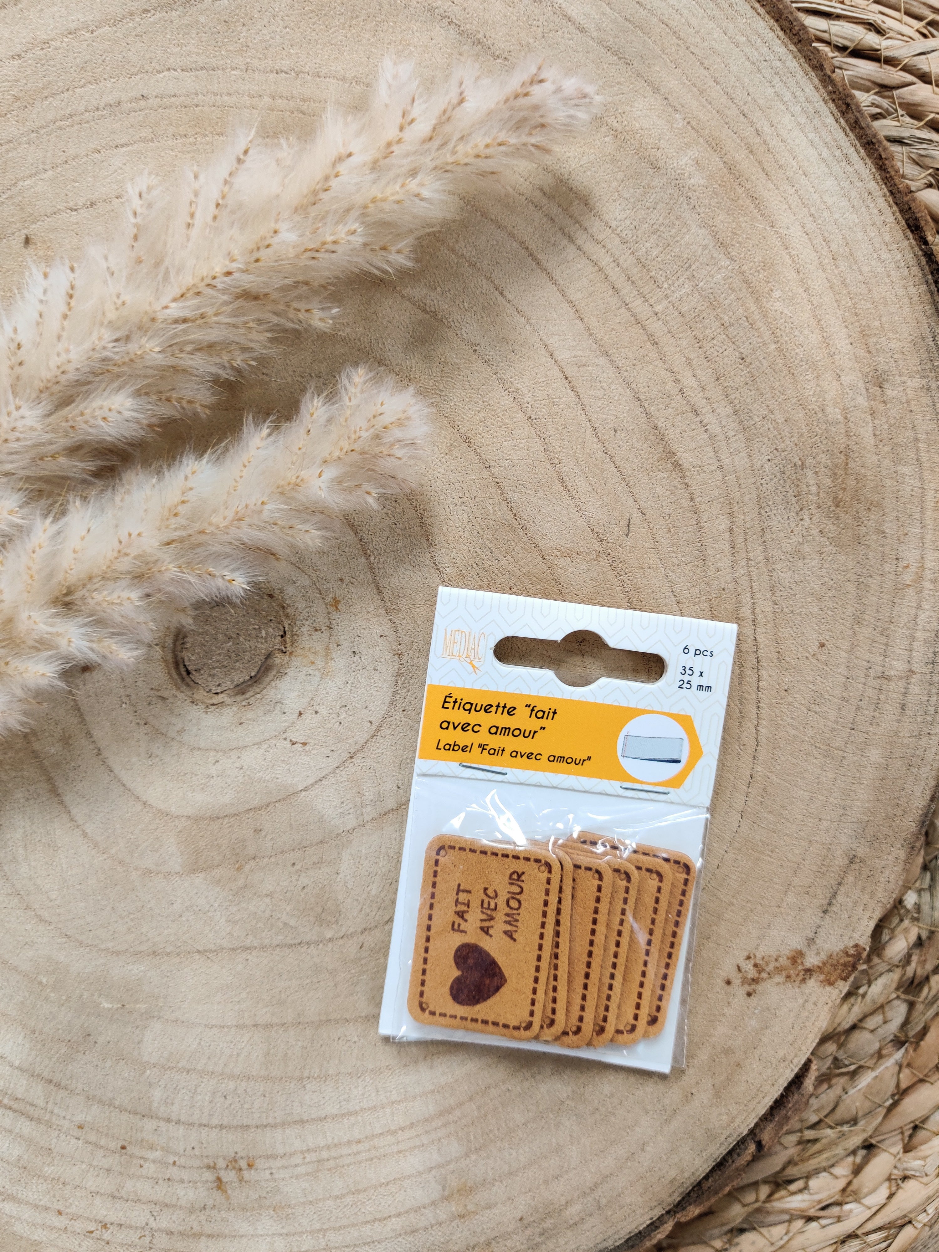 Etiquettes "Fait avec amour"