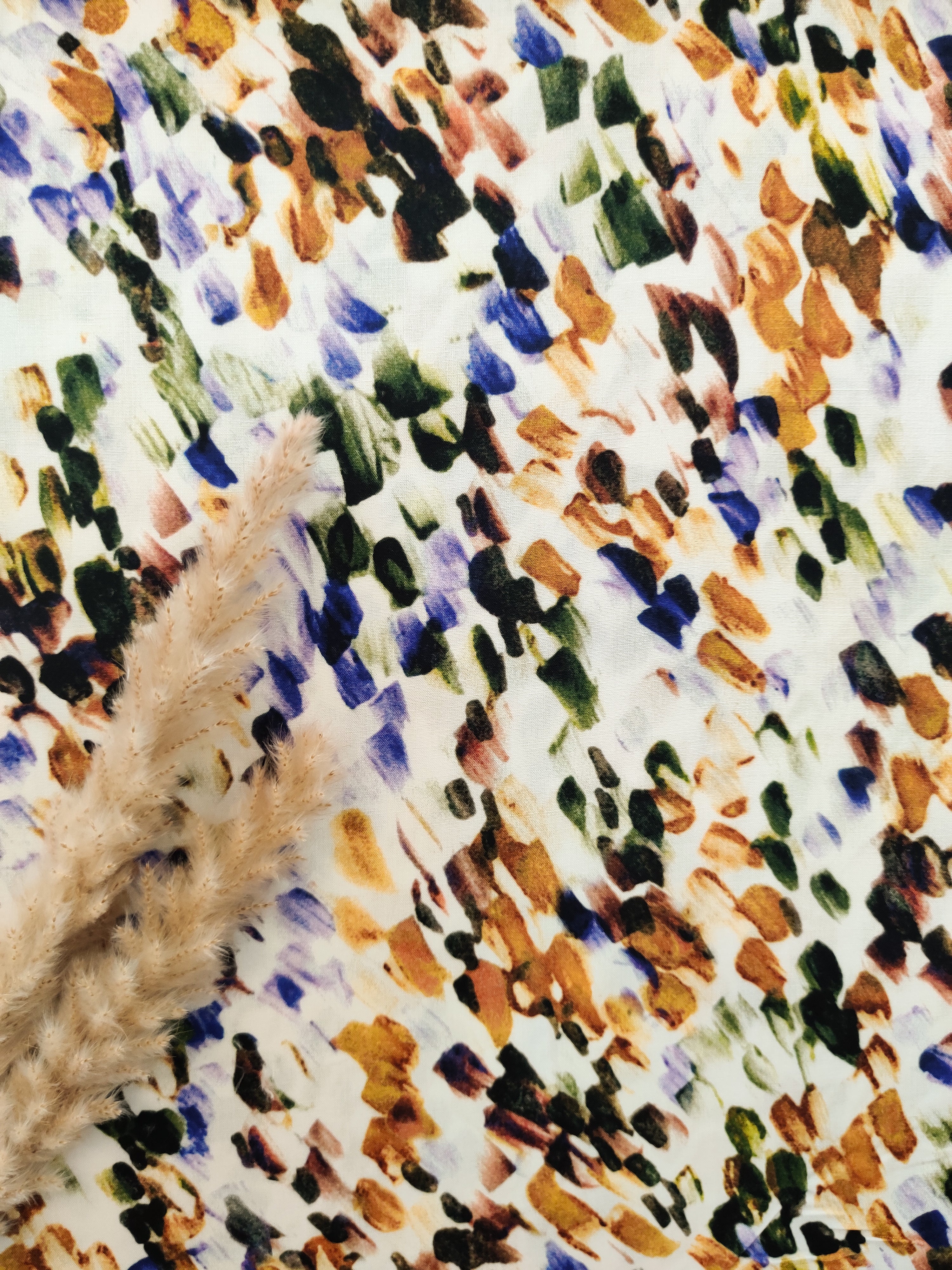 Popeline de viscose écrue - Faisceaux de lumière