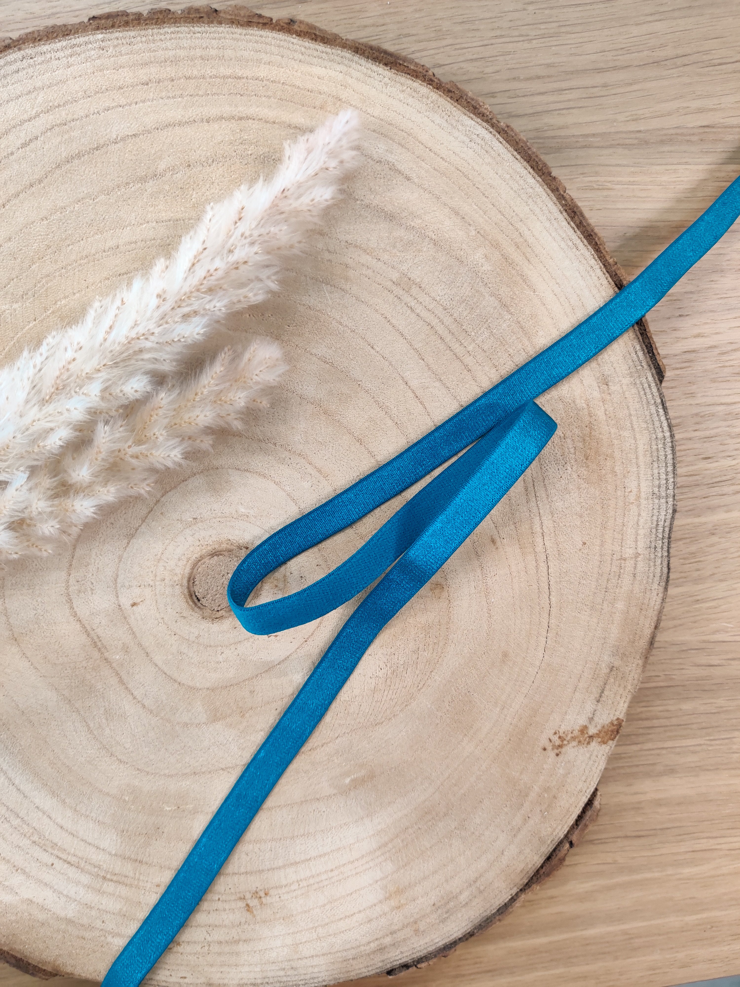 Elastique à bretelles pour soutien-gorge 10 mm - Petrole