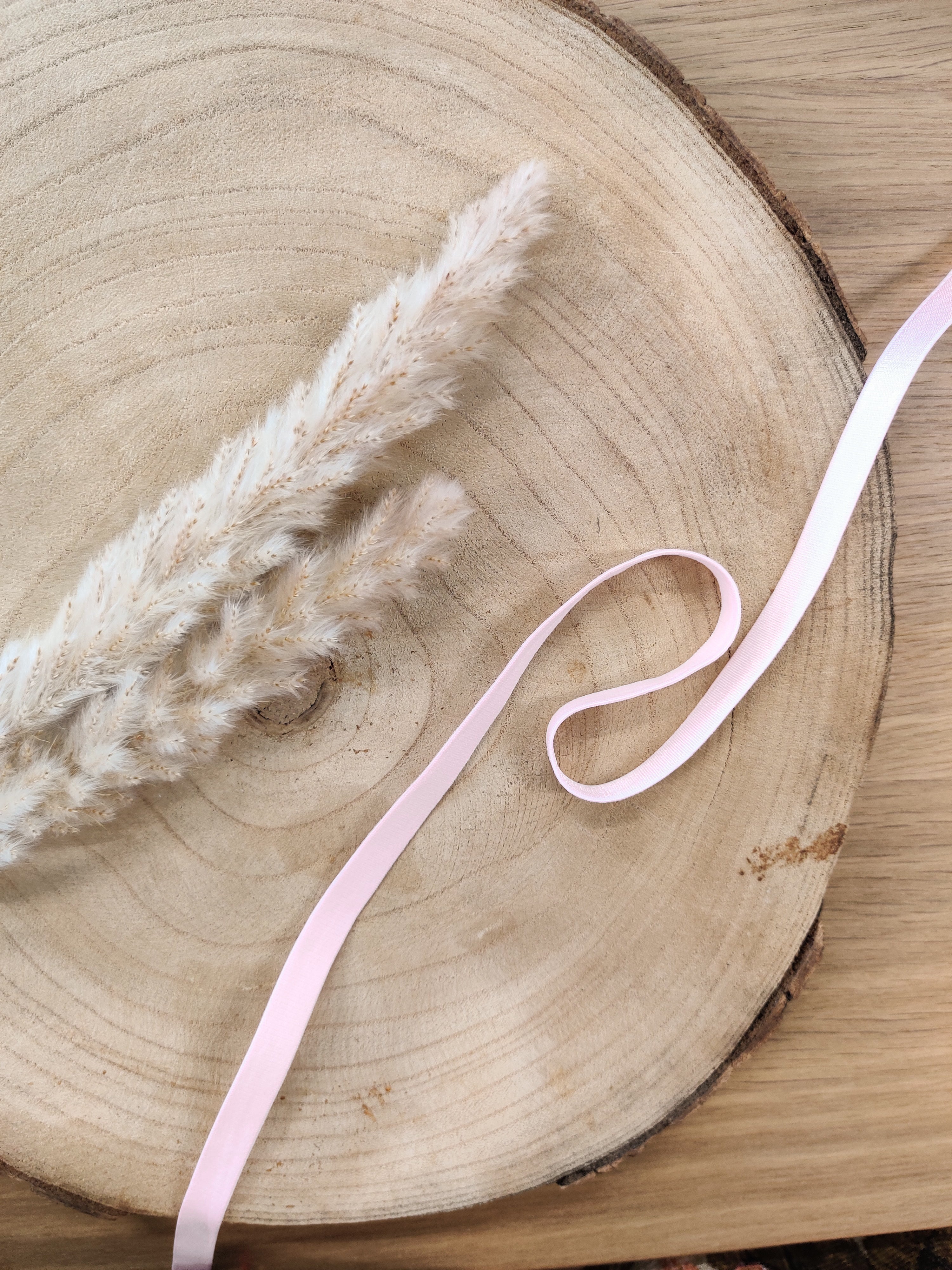 Elastique à bretelles pour soutien-gorge 10 mm - Rose clair