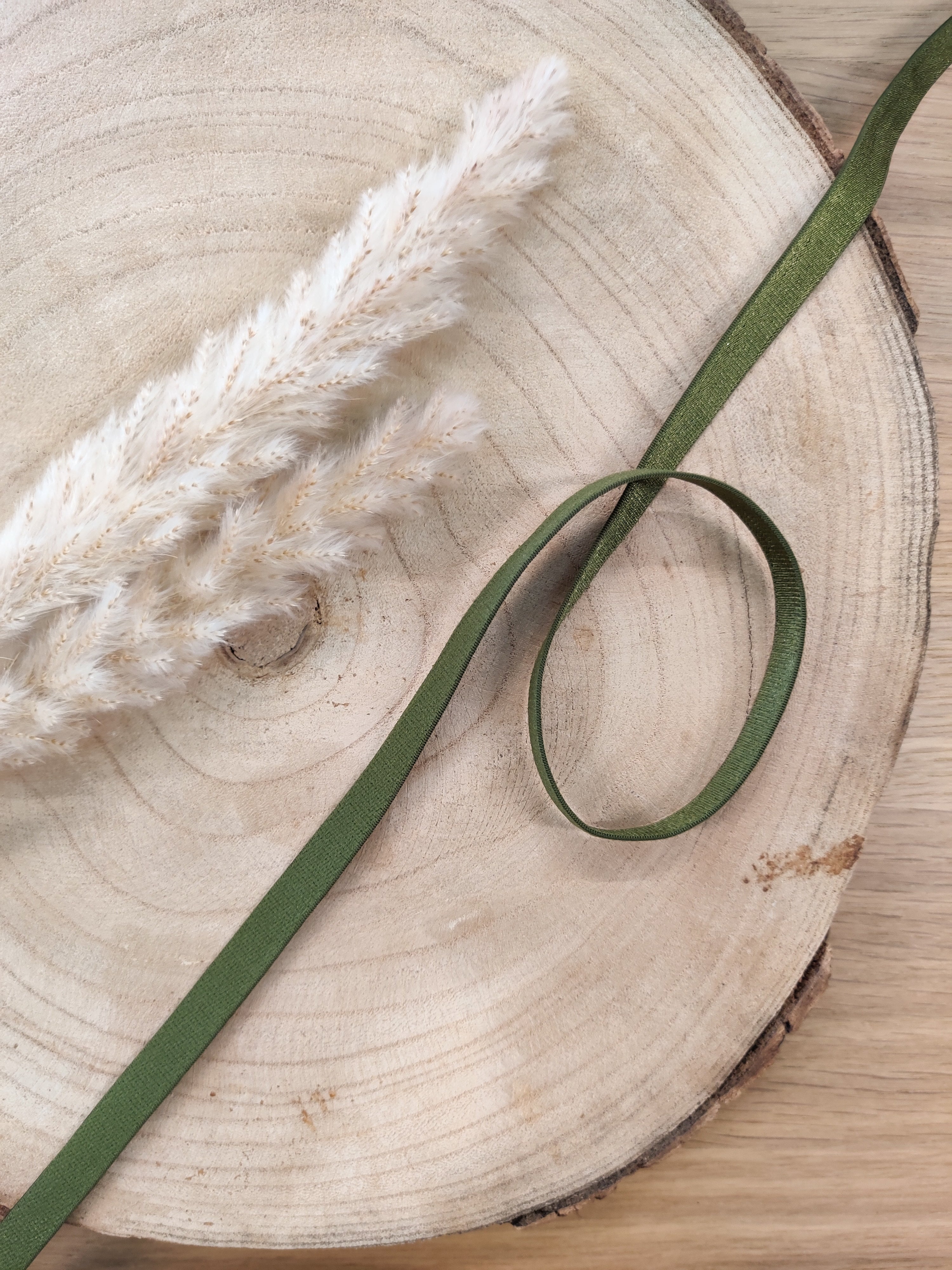 Elastique à bretelles pour soutien-gorge 10 mm - Kaki