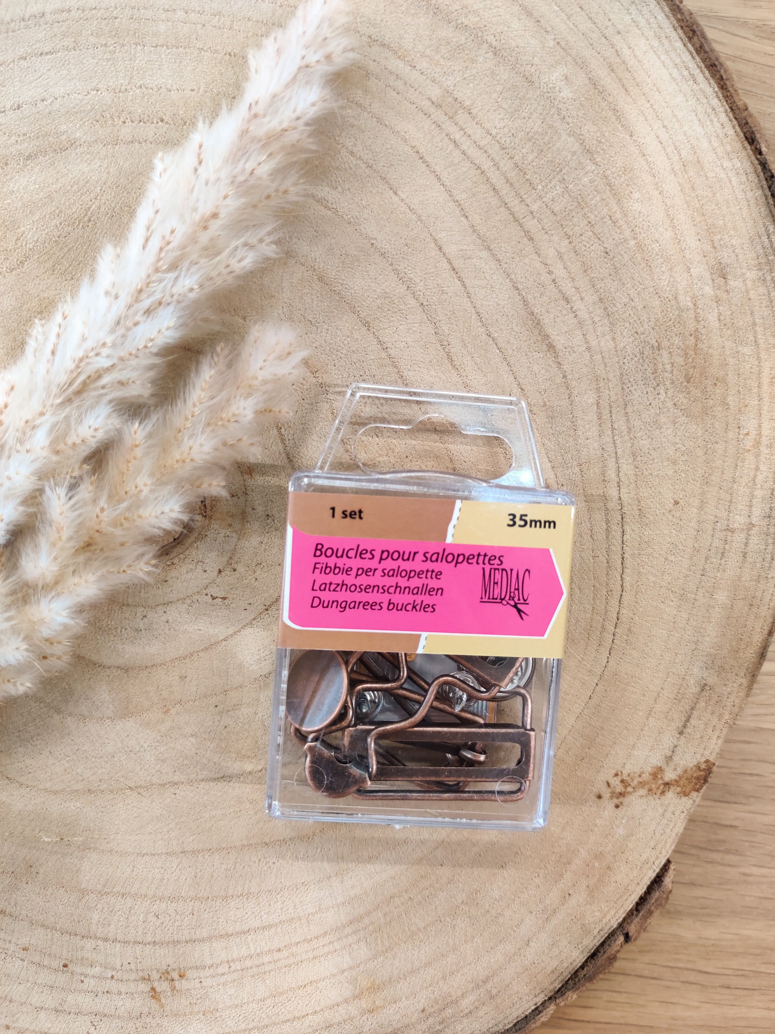 Boucles de salopette 35 mm - plusieurs coloris