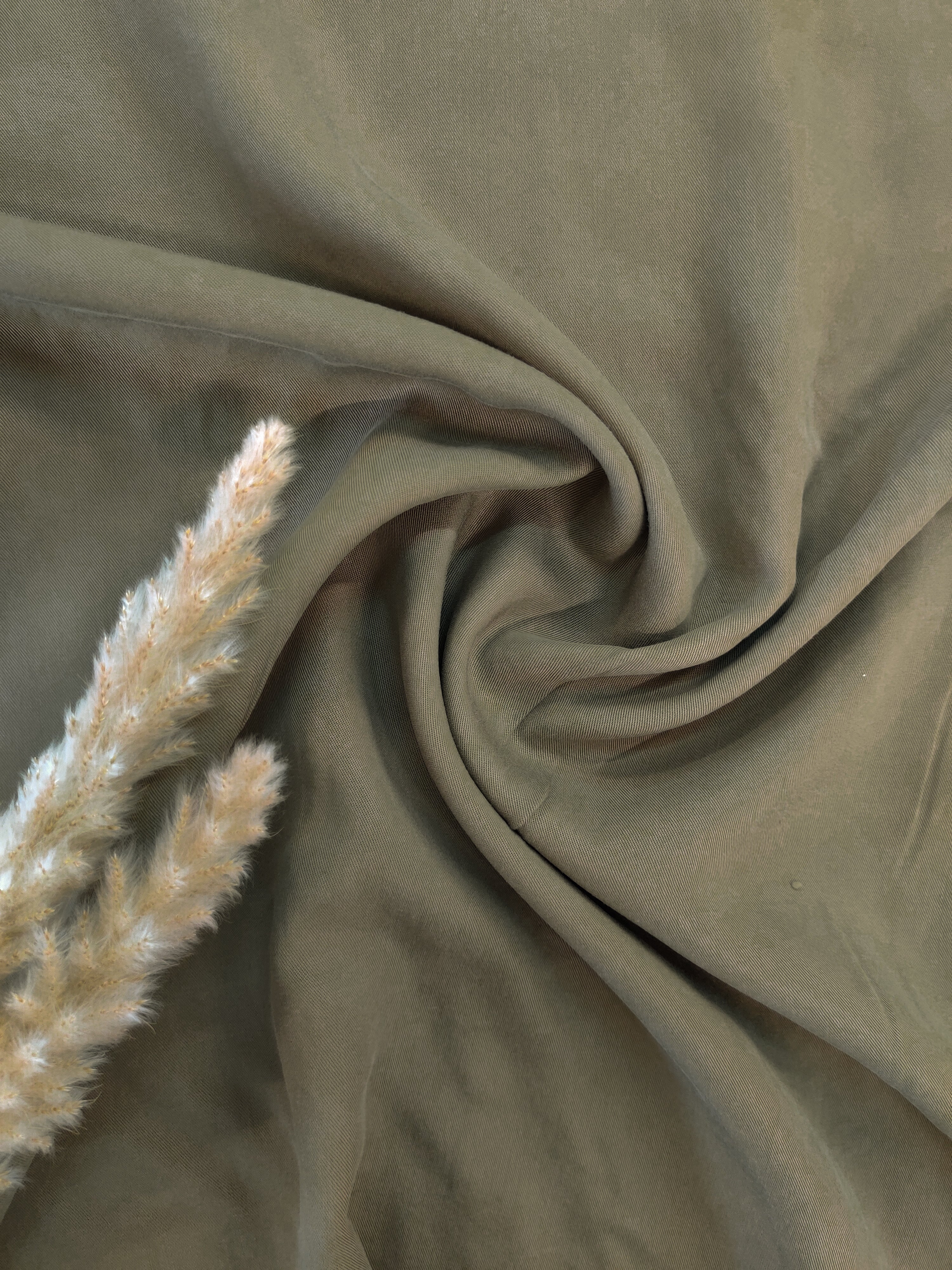 Twill de tencel - Kaki