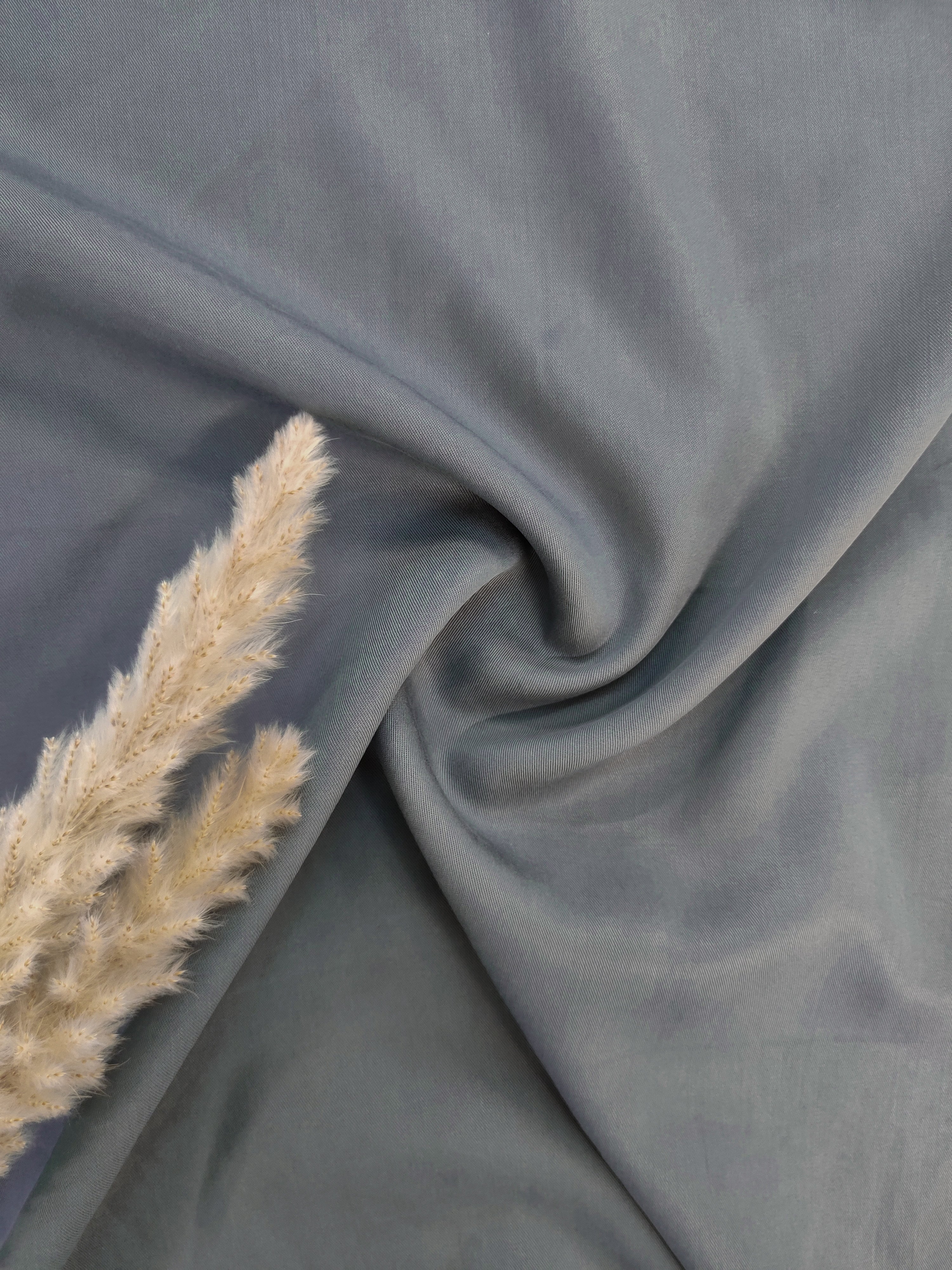 Twill de tencel - Bleu gris