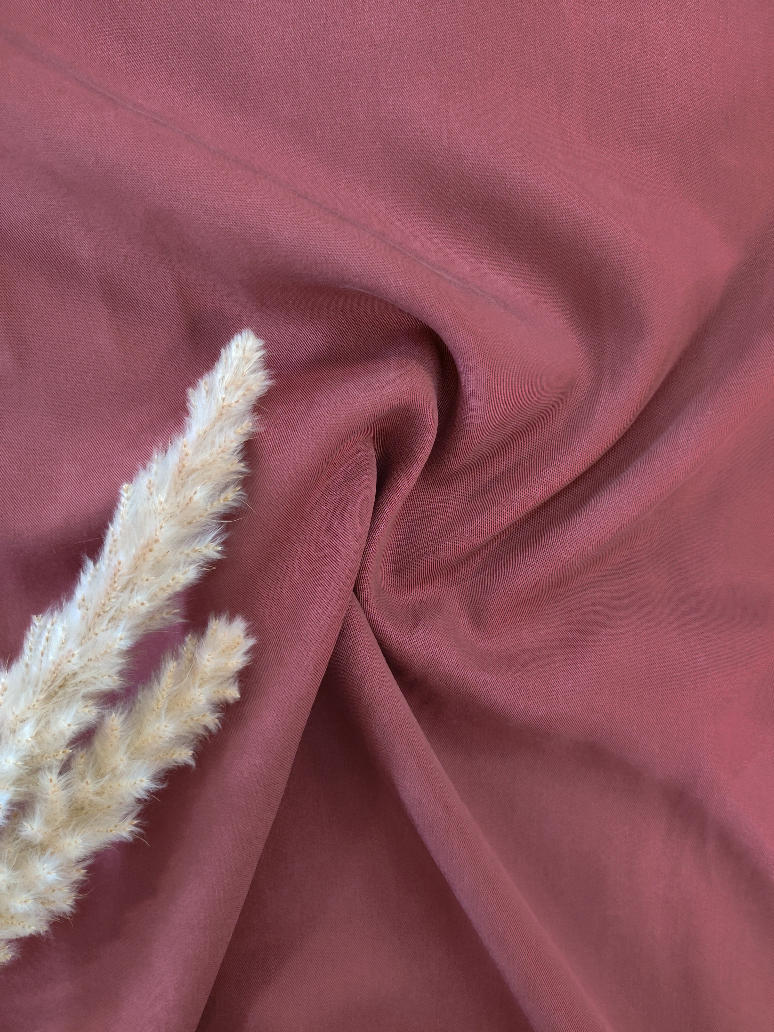 Twill de tencel - Terracotta rosé