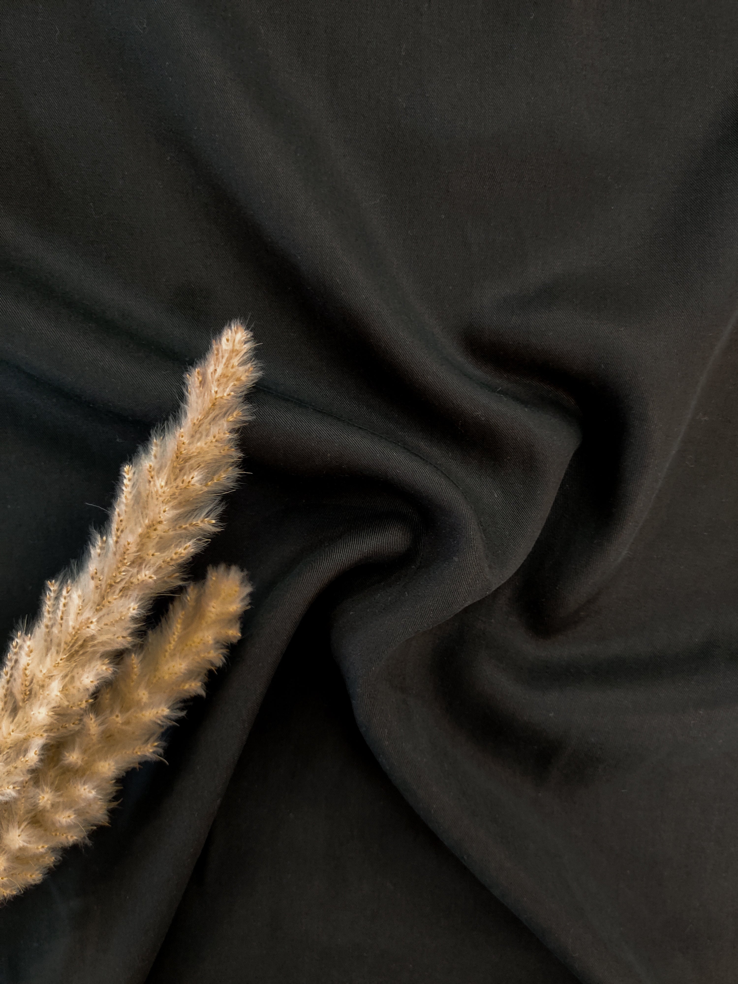 Twill de tencel - Noir