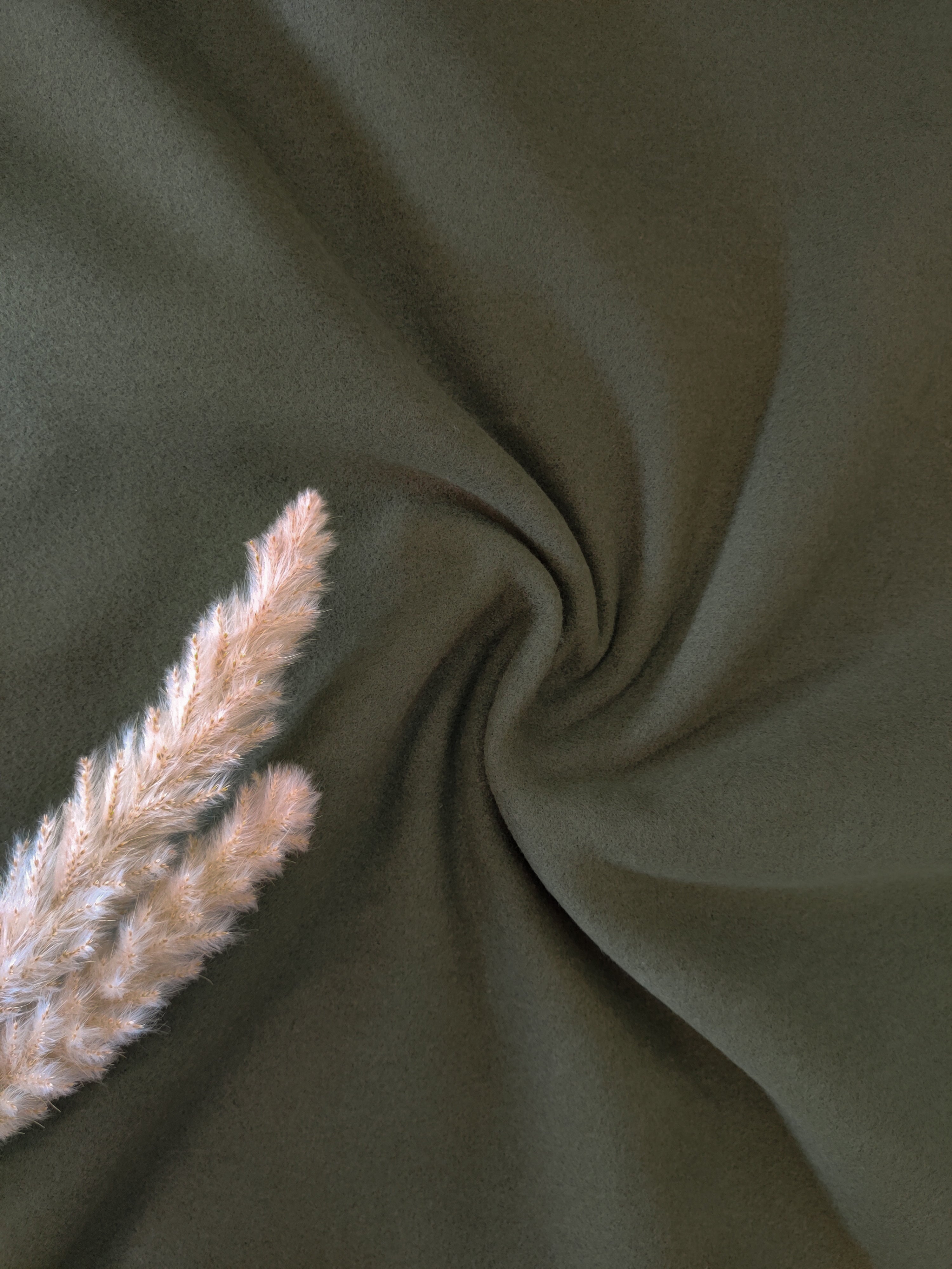 Lainage feutré - Vert foncé