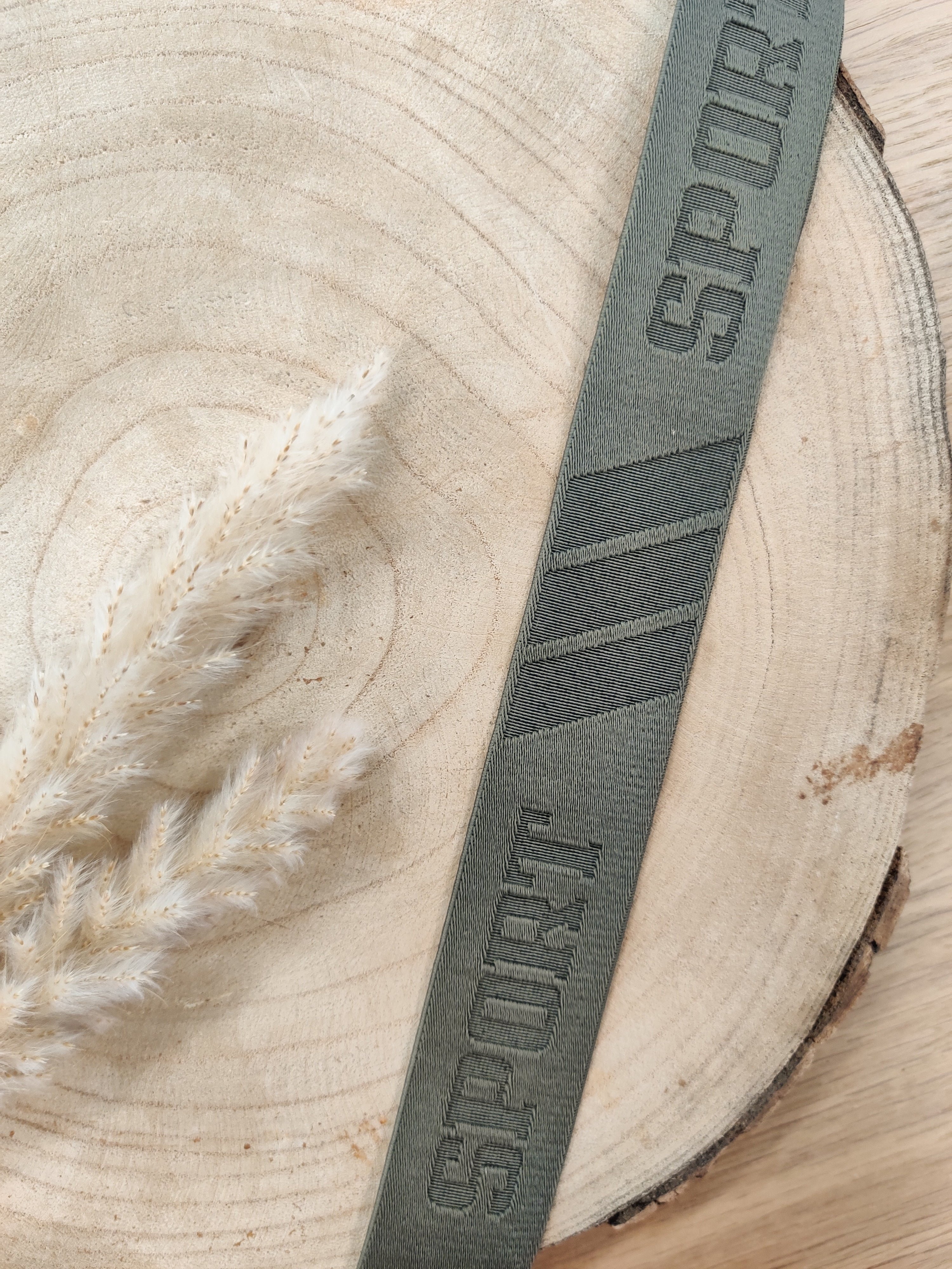 Élastique boxer sport 32 mm - kaki grisé