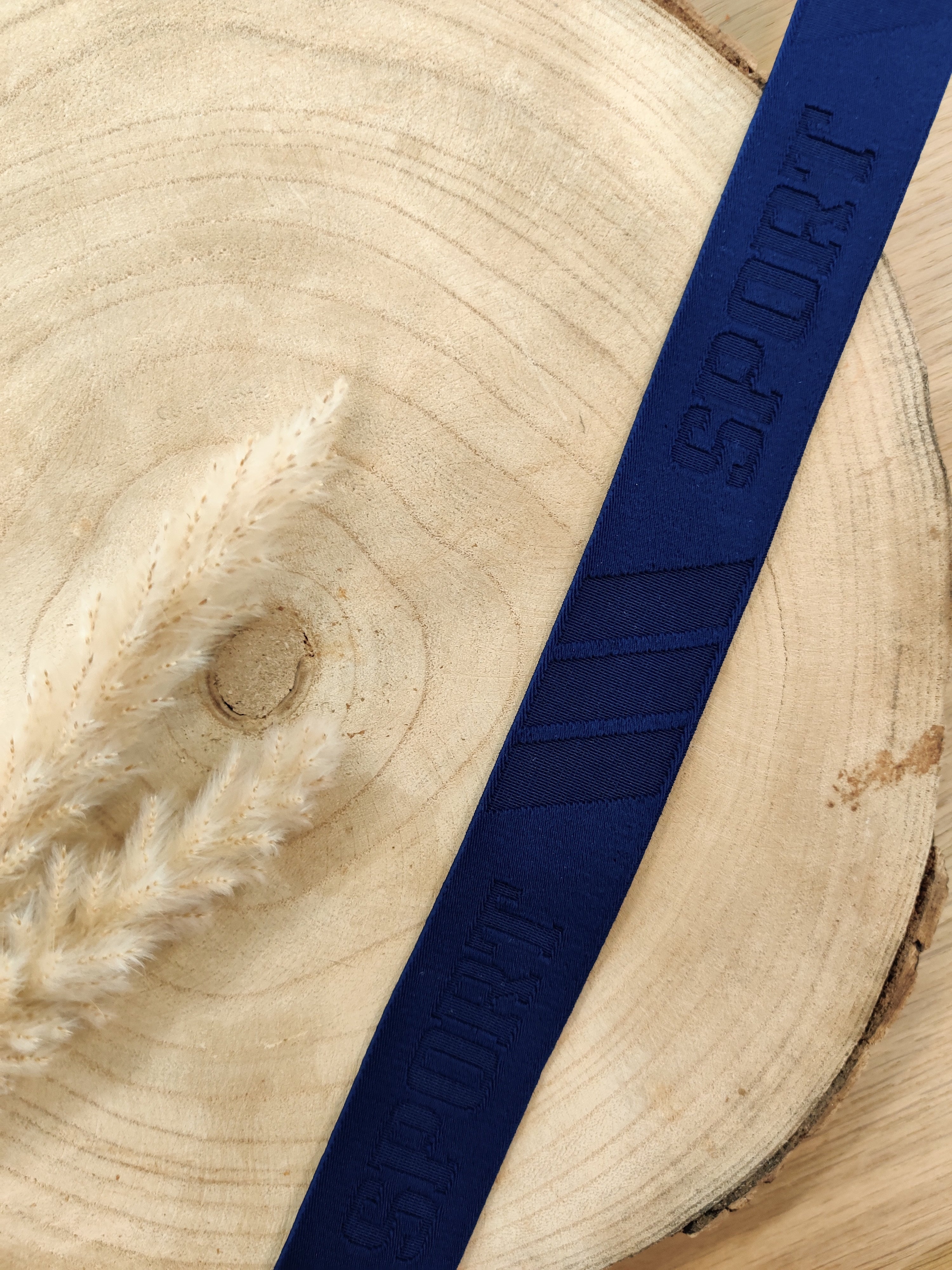 Élastique boxer sport 32 mm - bleu marine