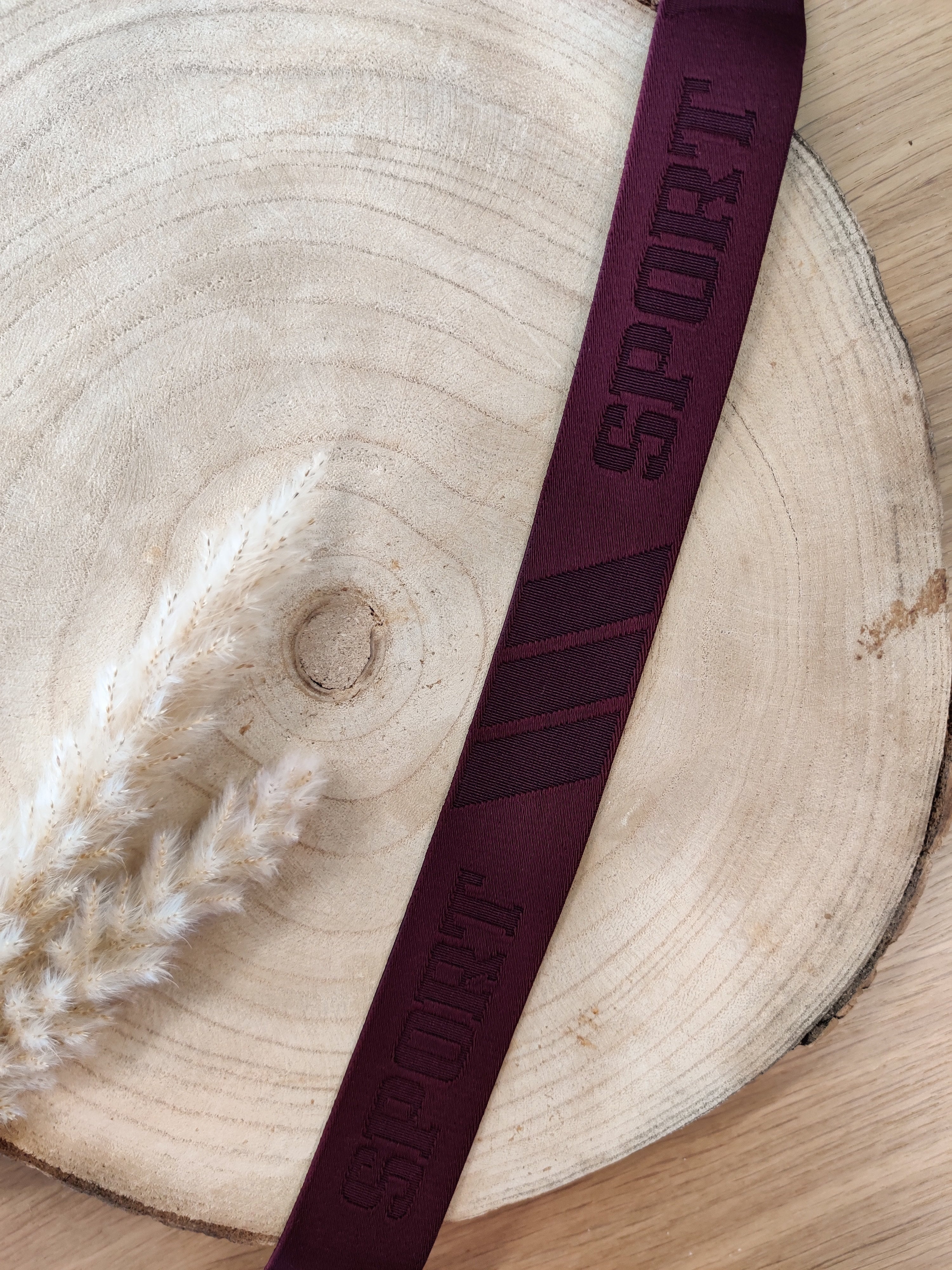 Élastique boxer sport 32 mm - bordeaux