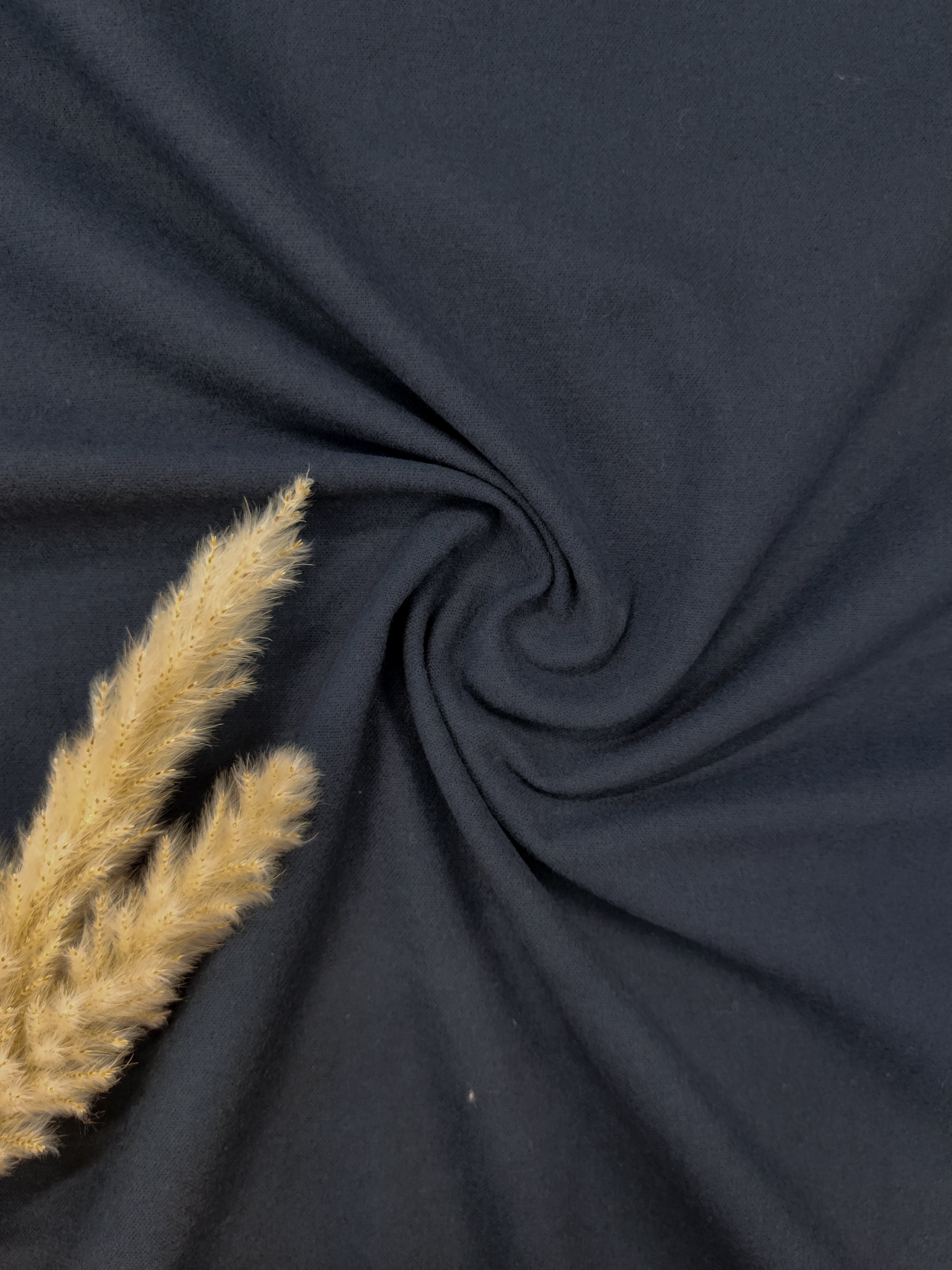 Flanelle de coton - Bleu marine