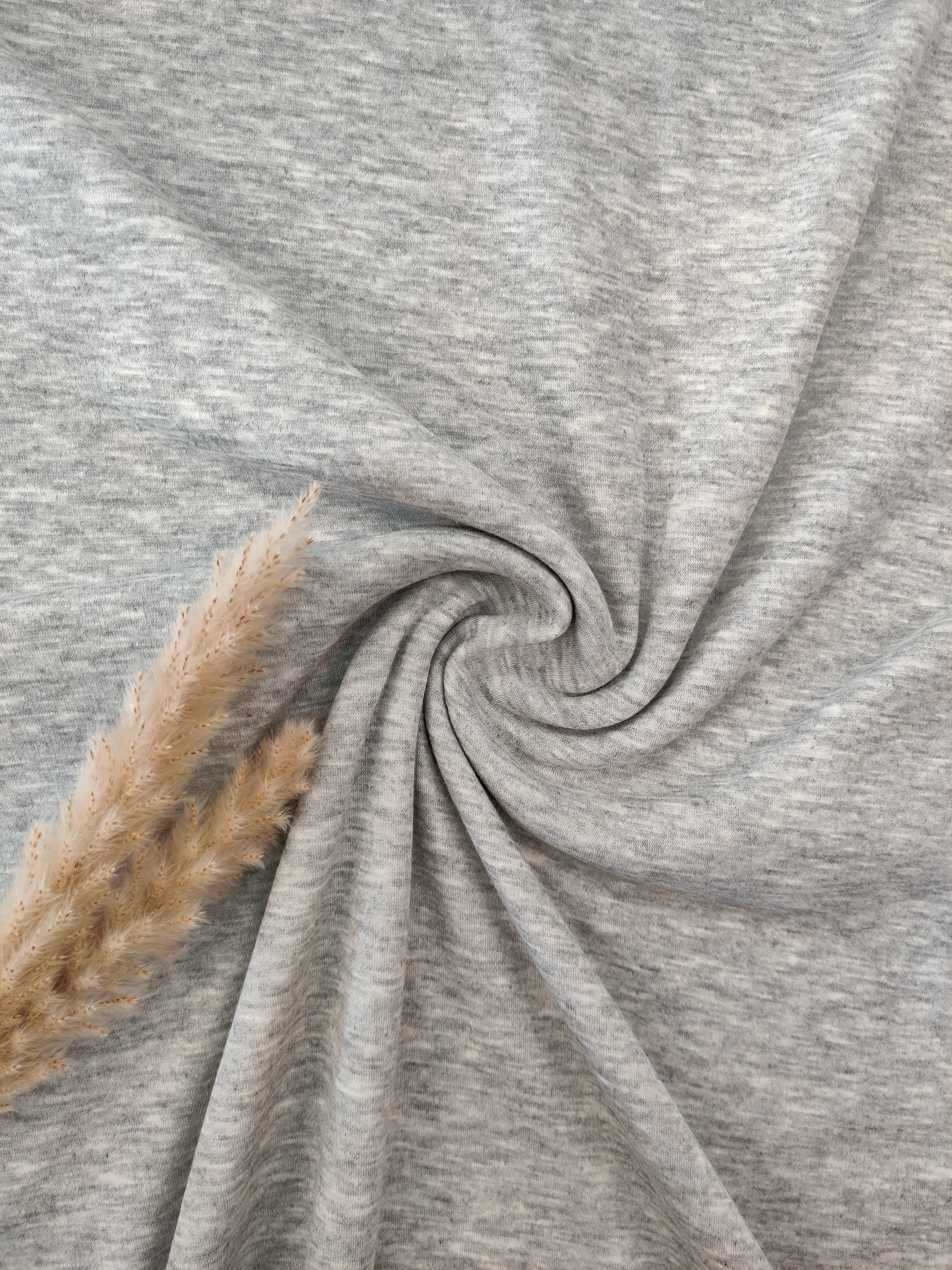 Sweat polaire alpin - Gris clair chiné