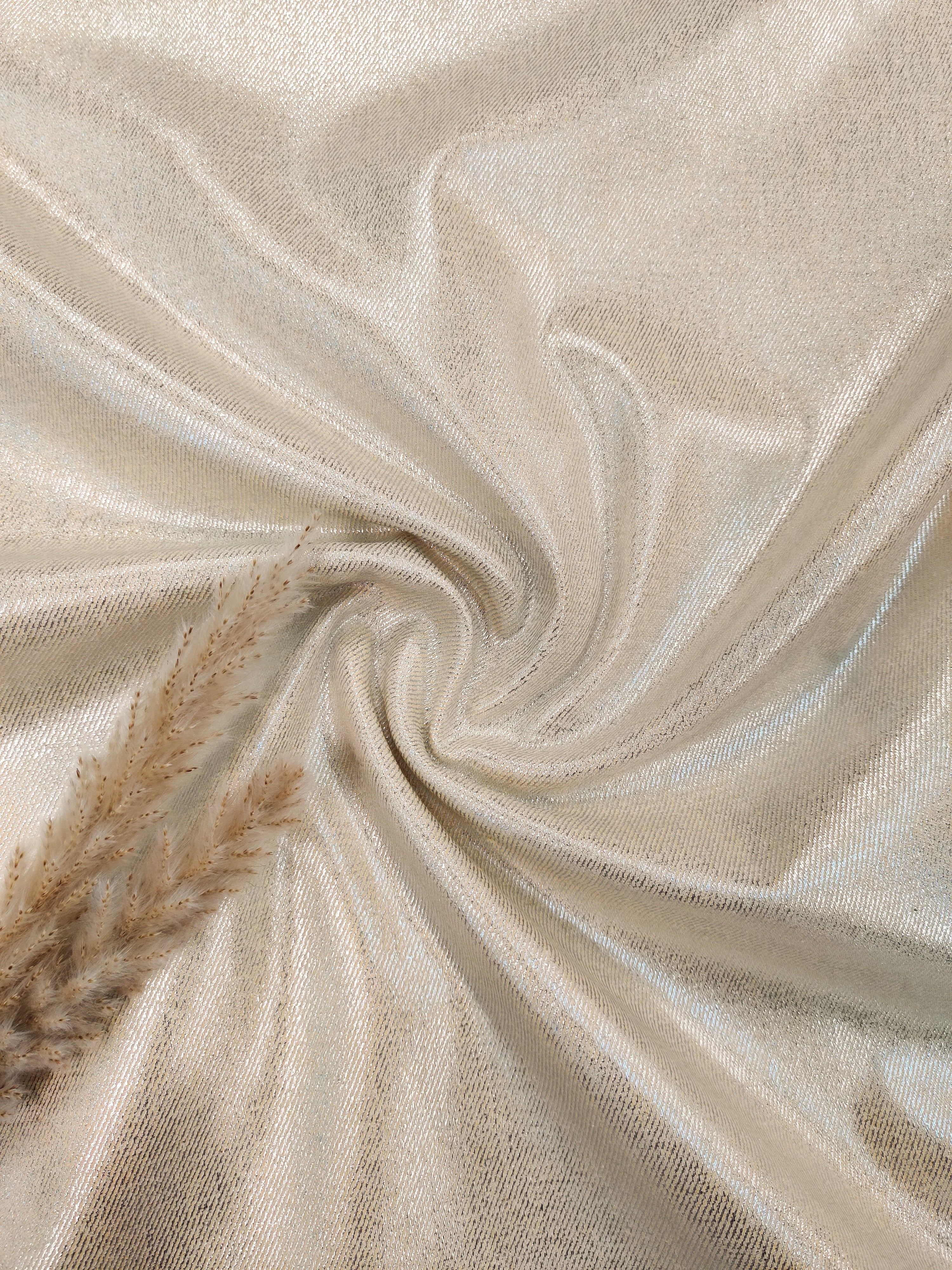 Jeans brillant - Jaune argenté