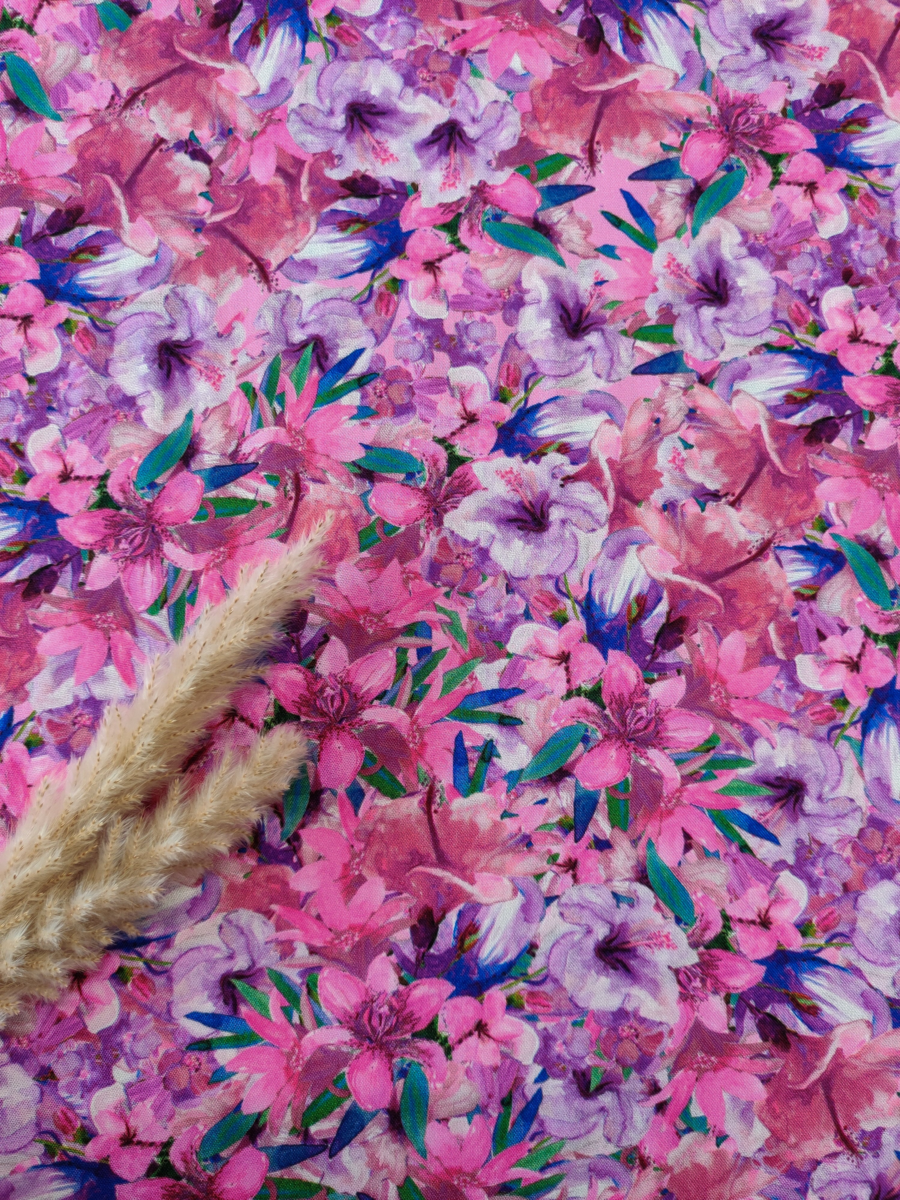 Popeline de viscose rose - Renouveau printanier