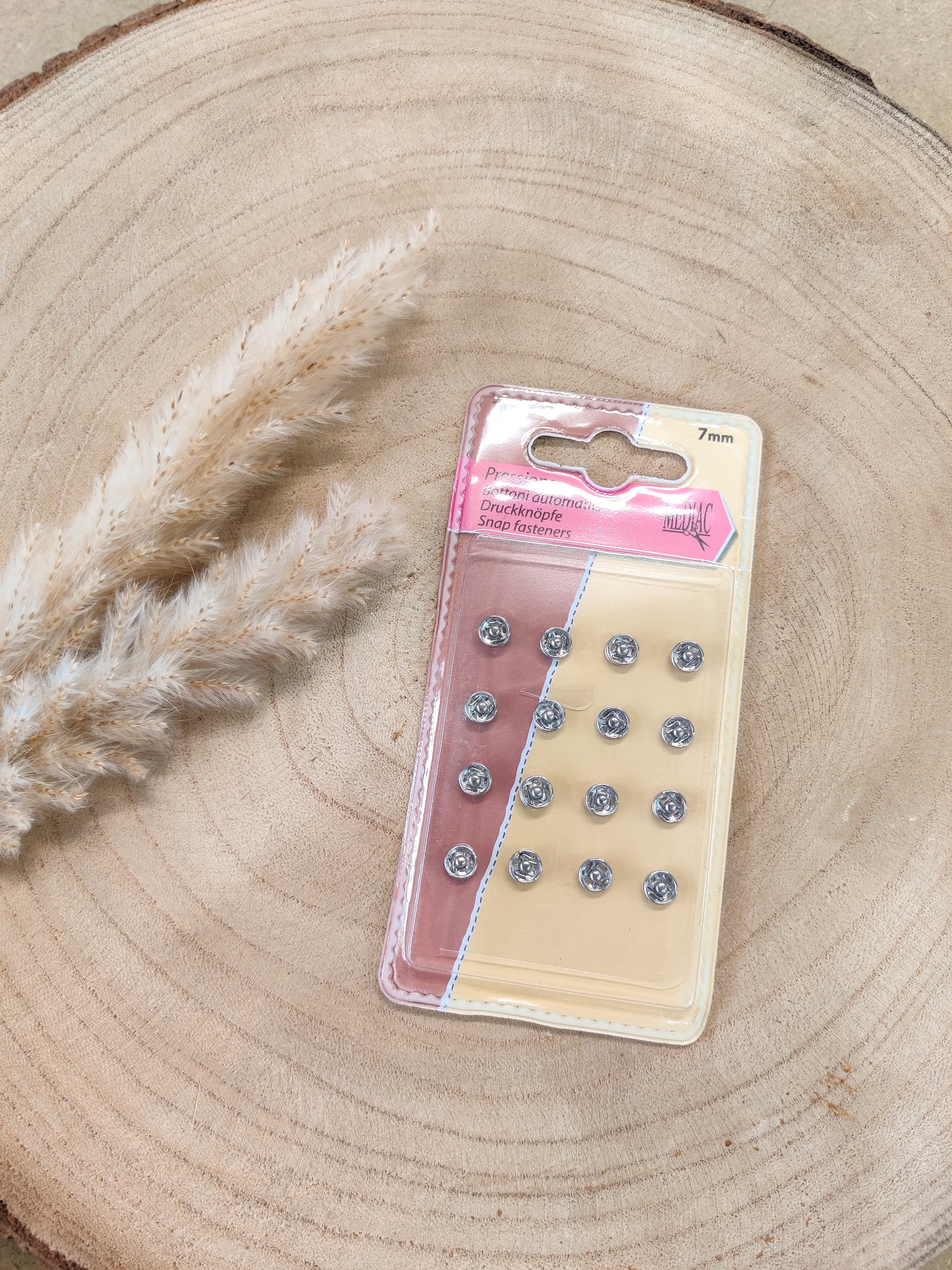 Pressions à coudre 7 mm - 2 variantes