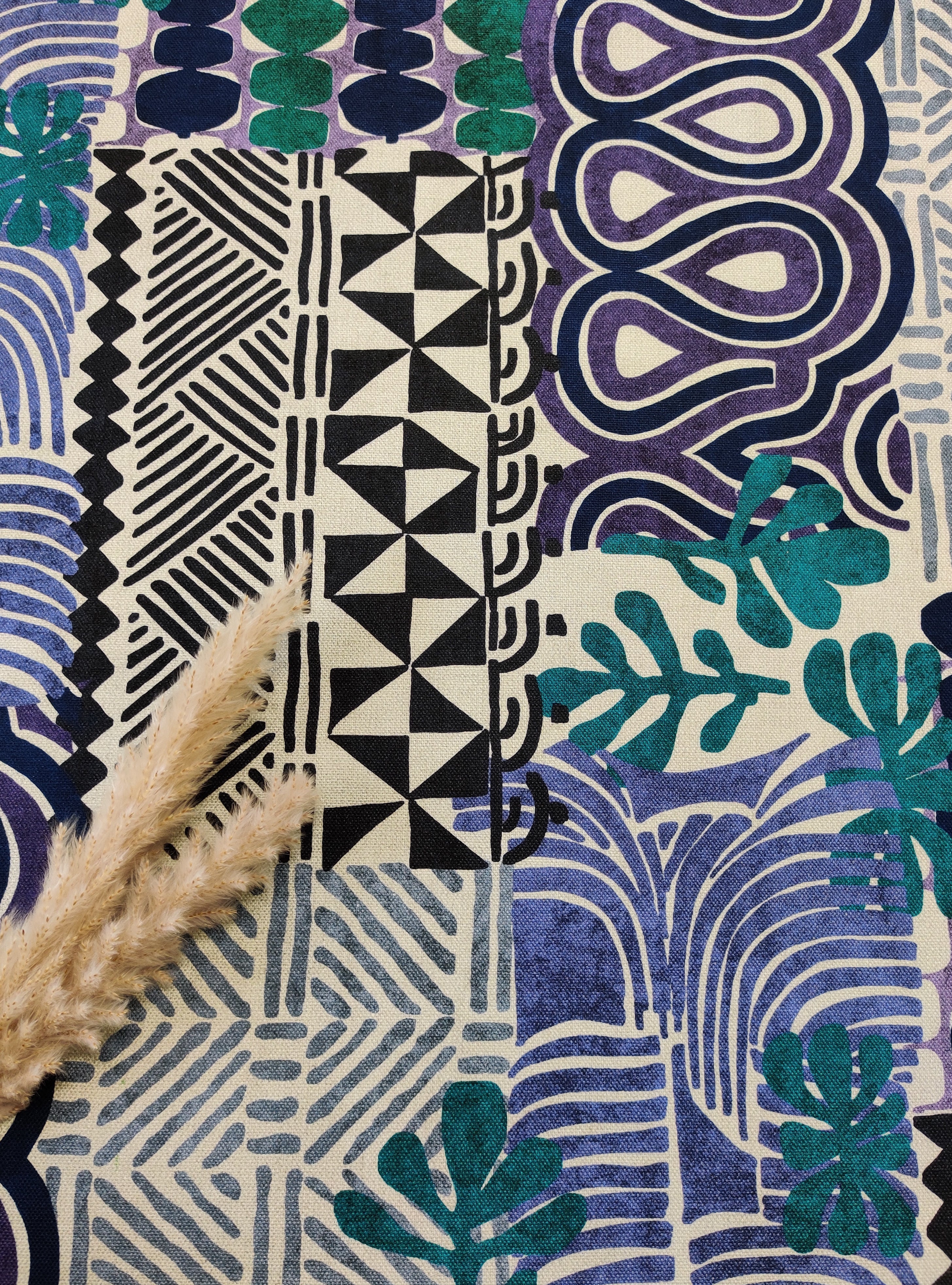 Canevas bleu - Mosaïque Sauvage