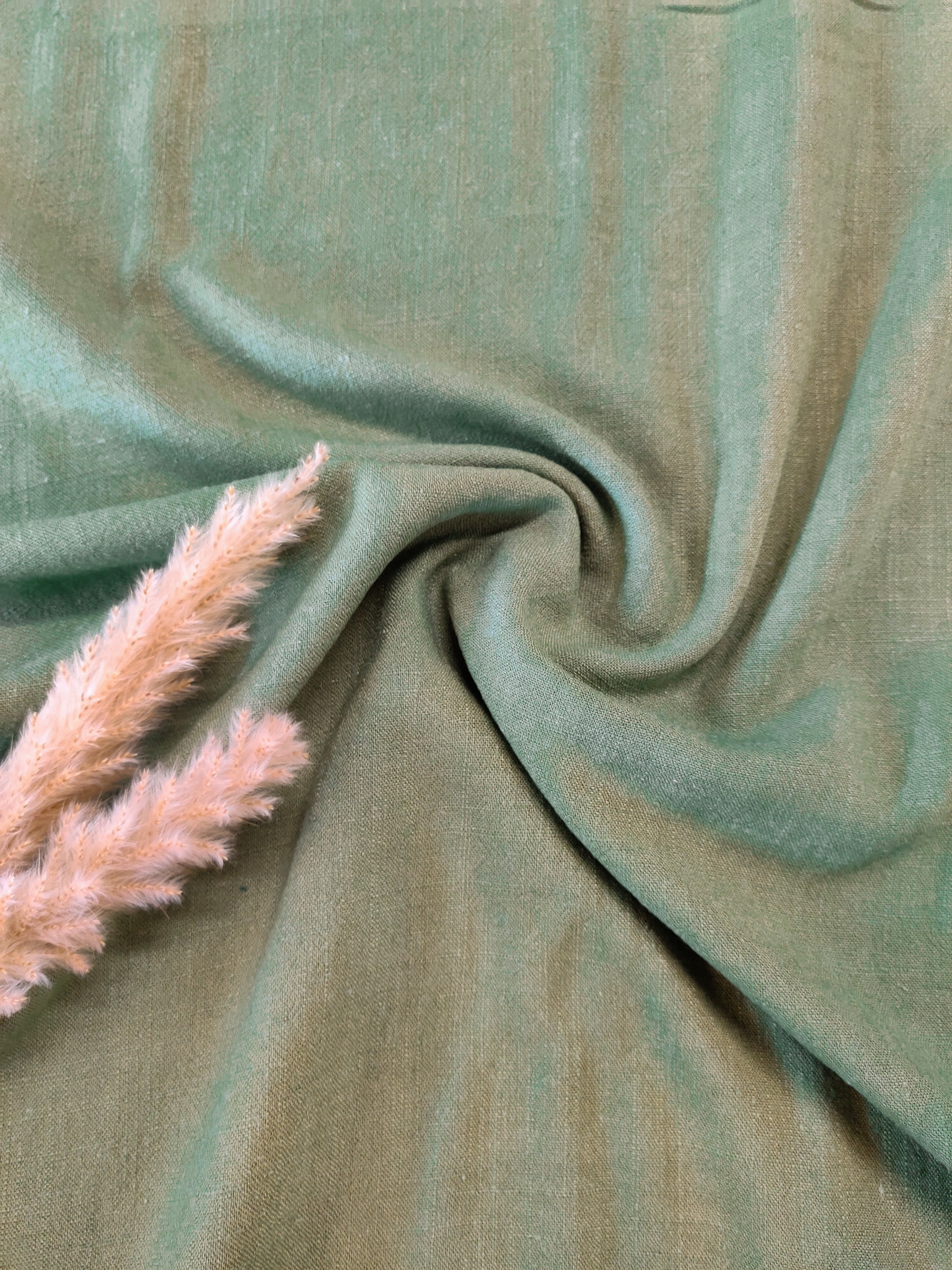 Lin viscose - Vert olive