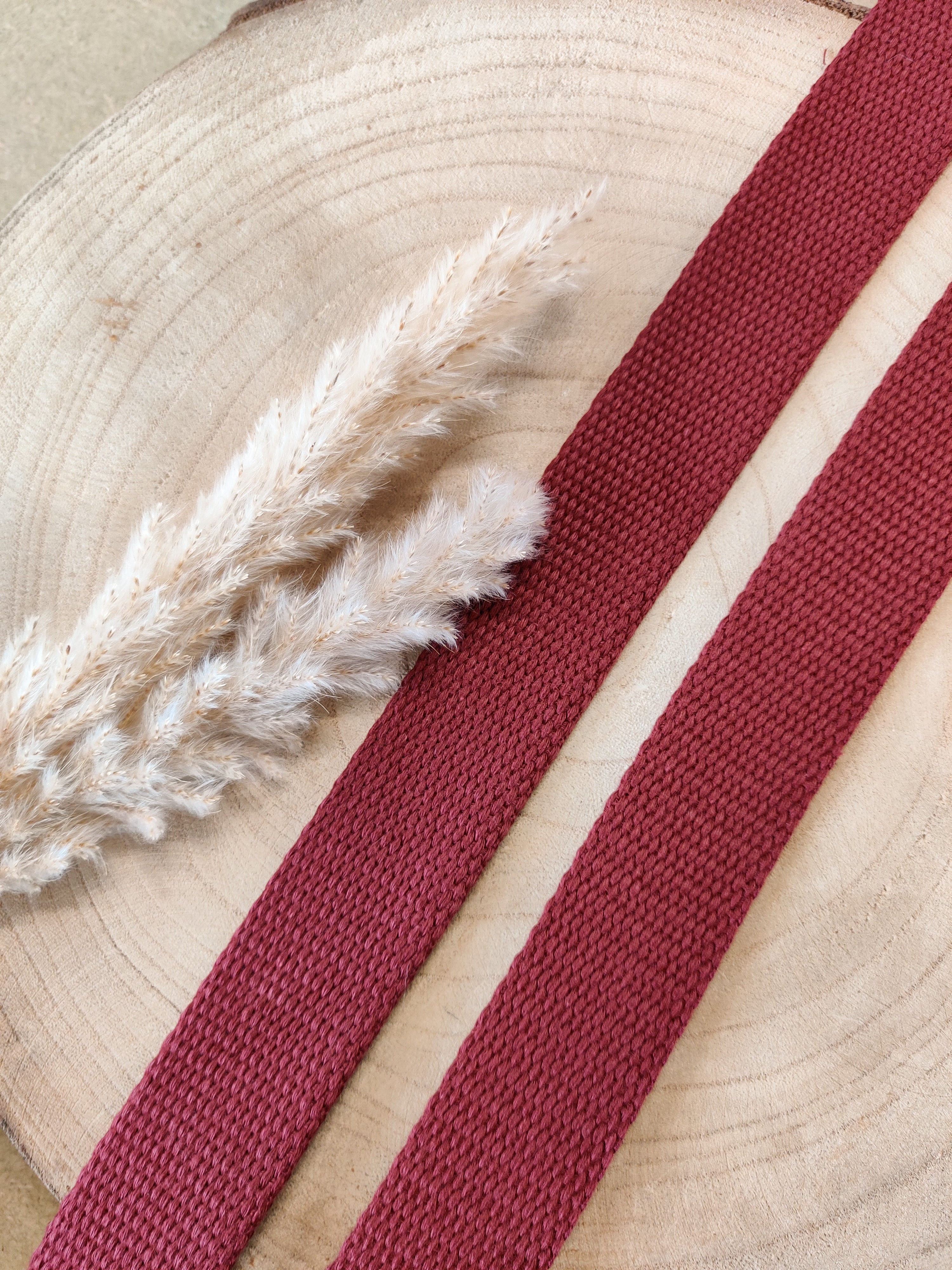 Sangle 100% coton - Bordeaux