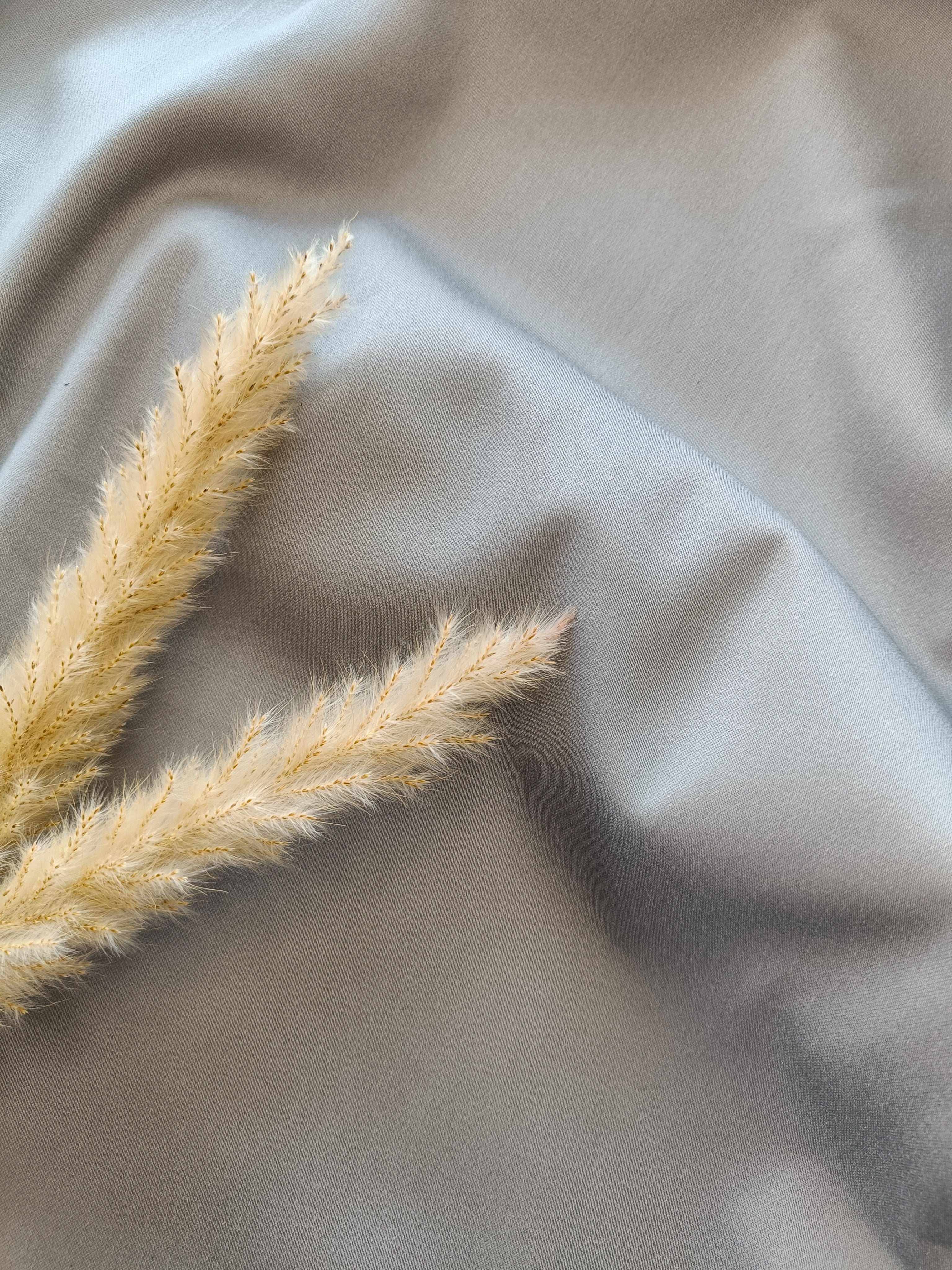 Satin de Coton stretch - Gris clair