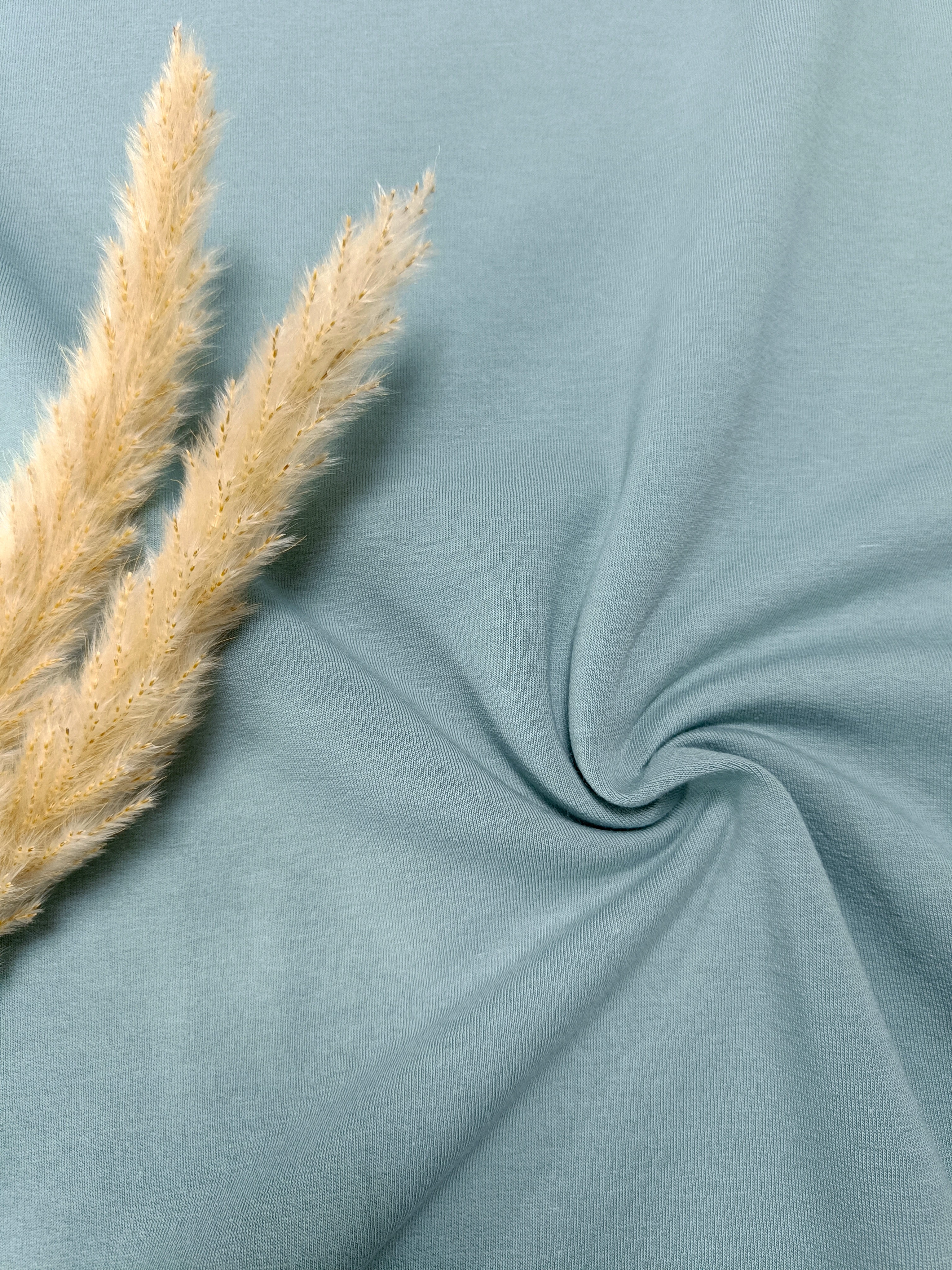 Jersey de coton BIO - Bleu gris vert