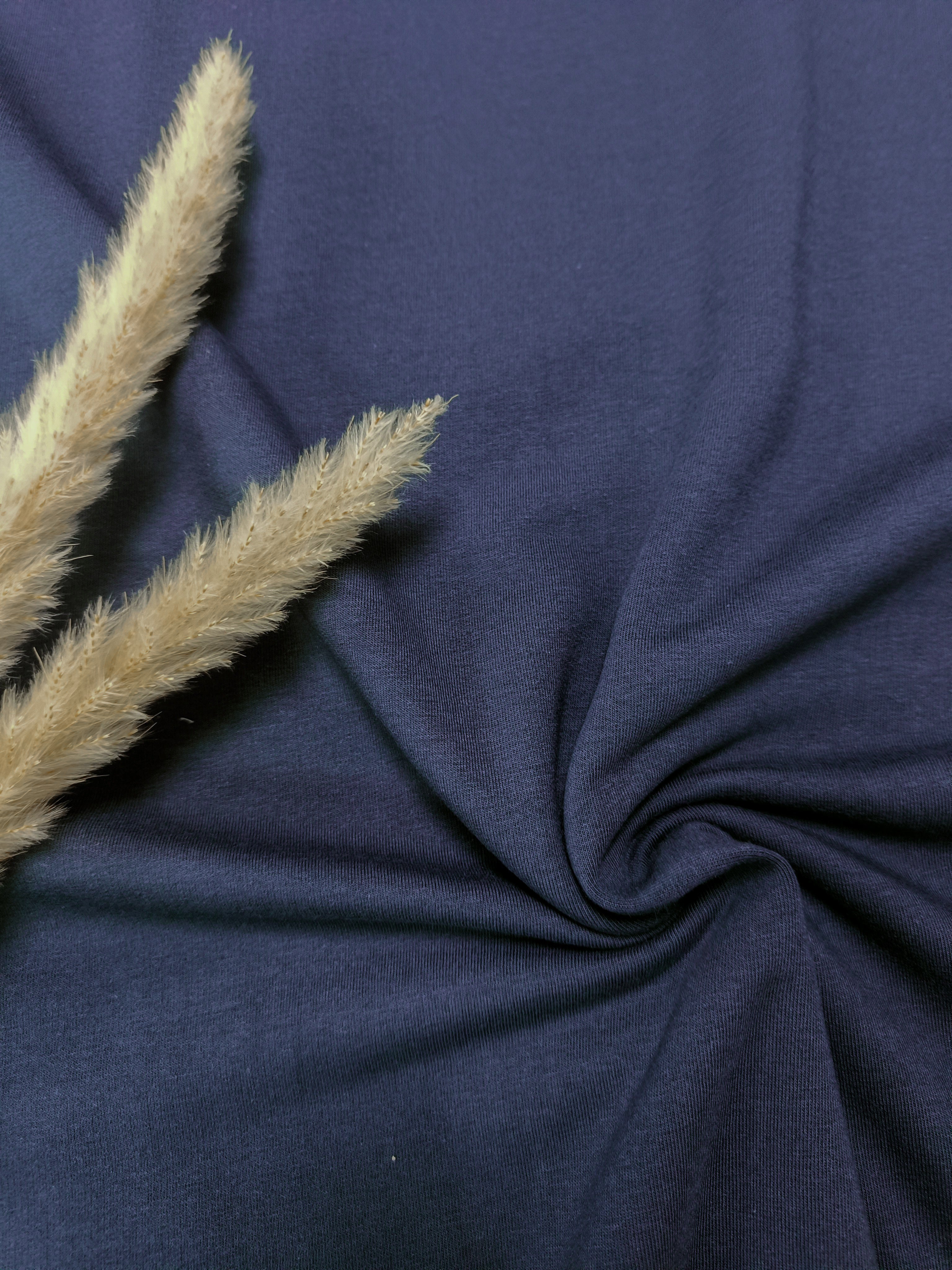 Jersey de coton BIO - Bleu marine