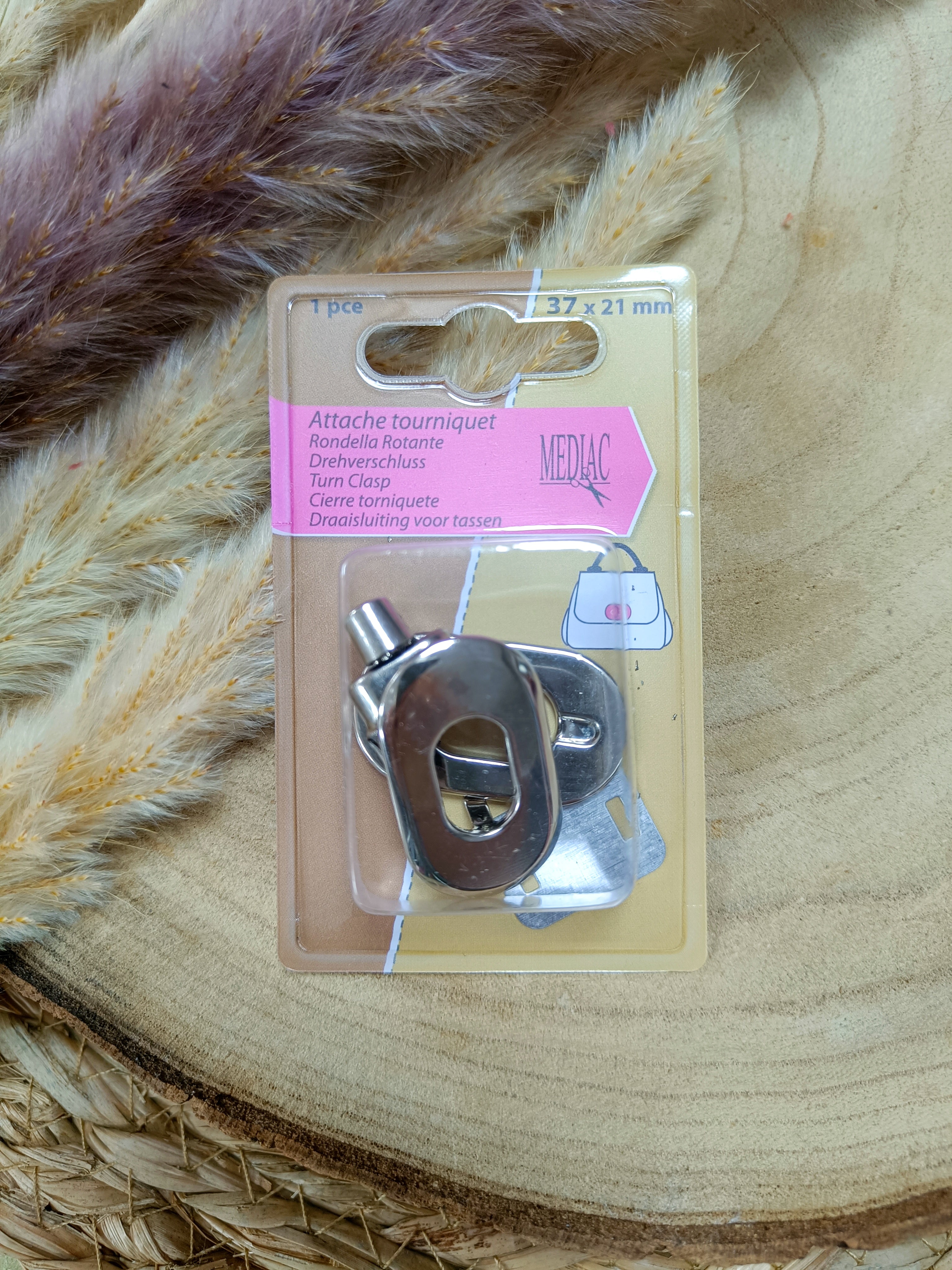 Attaches tourniquet pour sac - 4 coloris