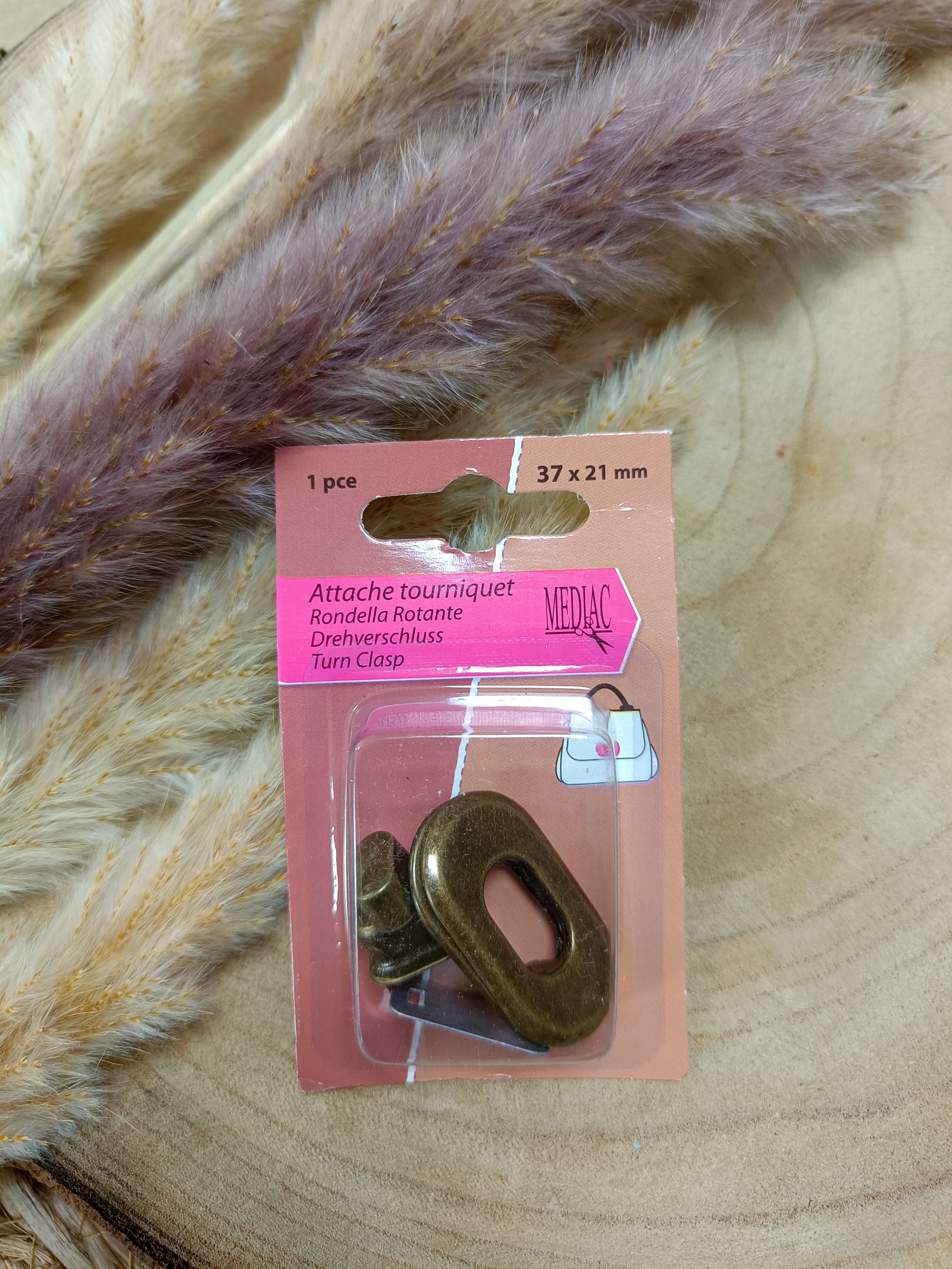 Attaches tourniquet pour sac - 4 coloris