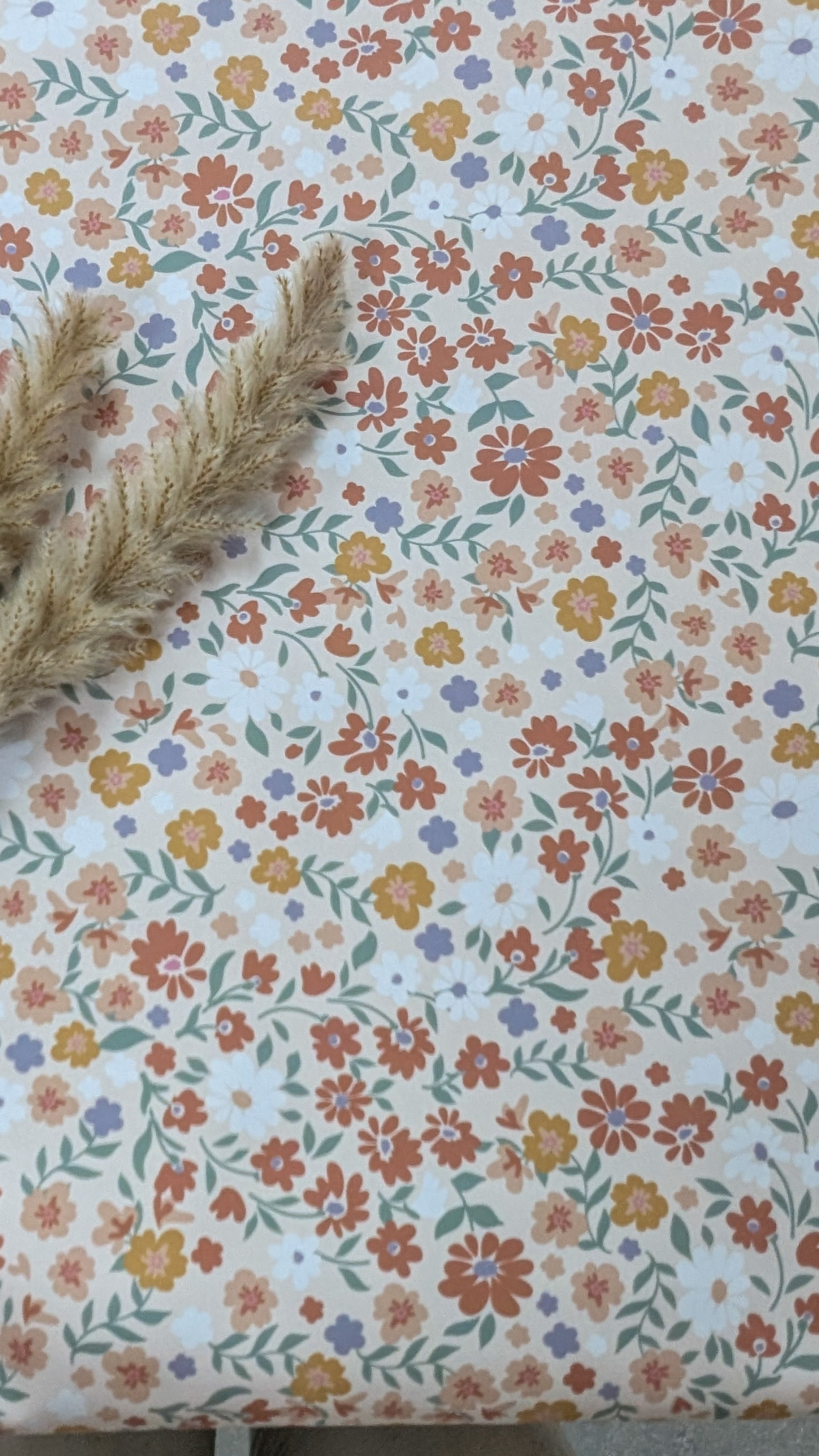 Imperméable doux - Champ fleuri poudré