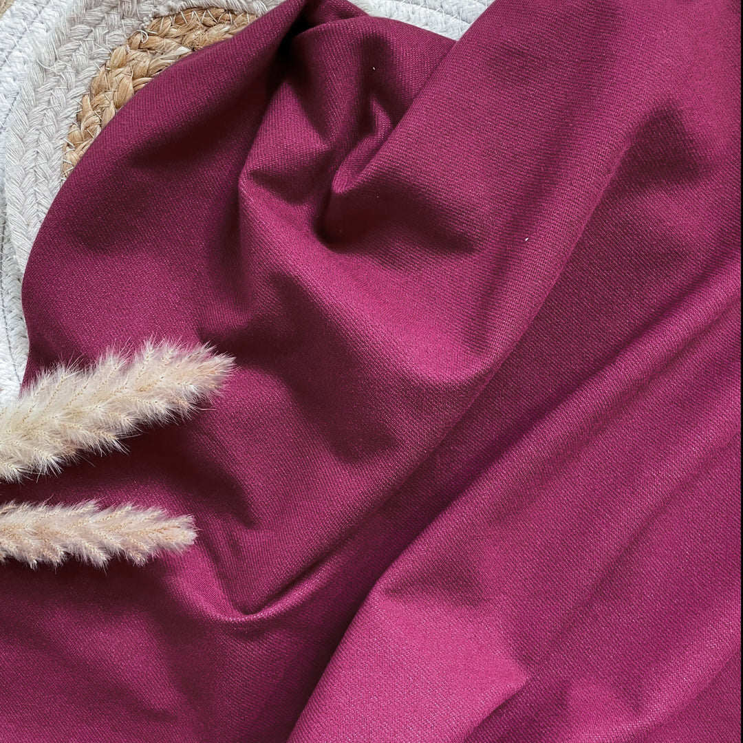 Jersey effet jeans - Bordeaux