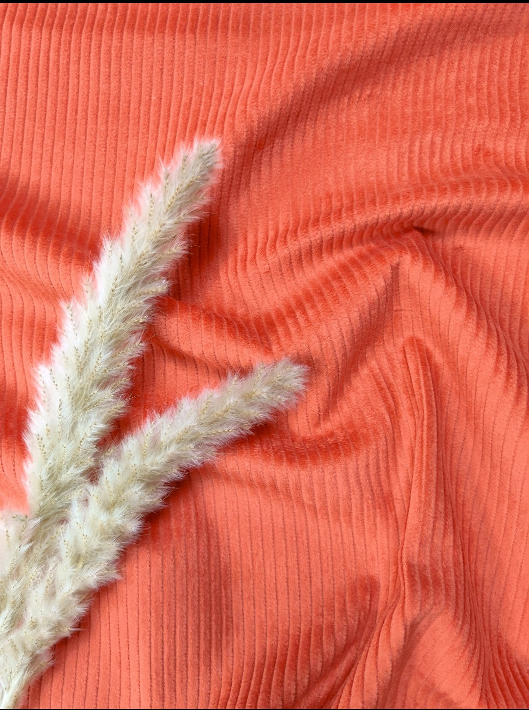 Velours côtelé lavé - Orange brûlée