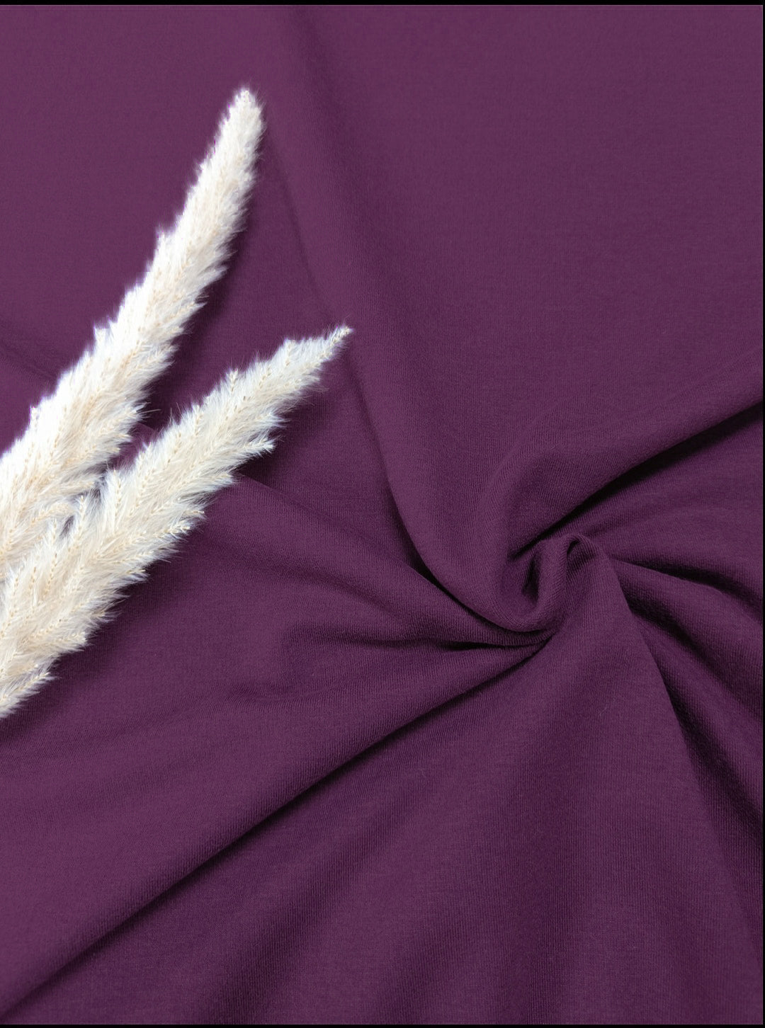 French terry BIO - Aubergine