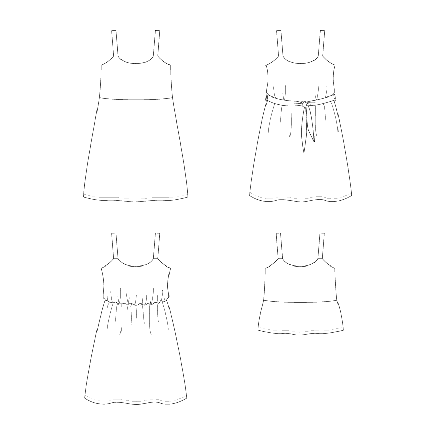 CLEMENTINE PACK FAMILLE - le top et la robe d