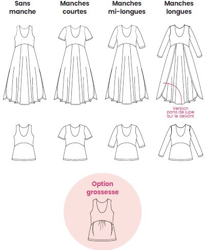 NECTARINE : la robe fendue - PACK FAMILLE