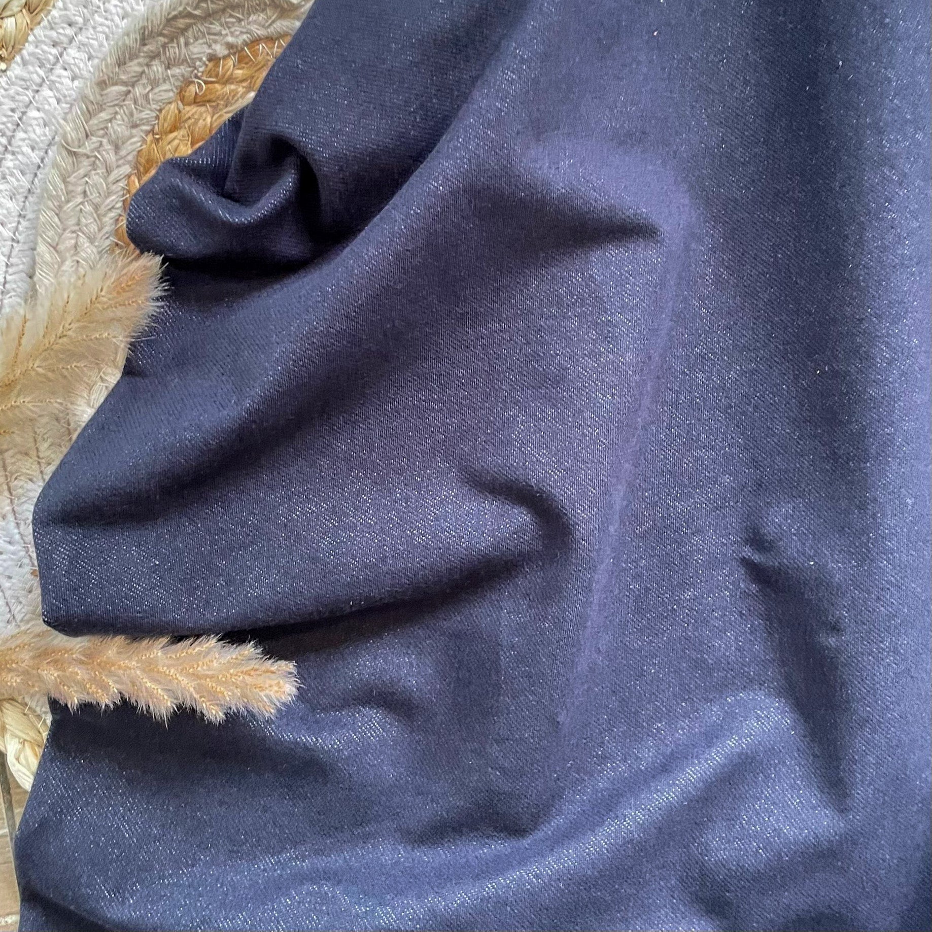 Jersey effet jeans - Bleu foncé